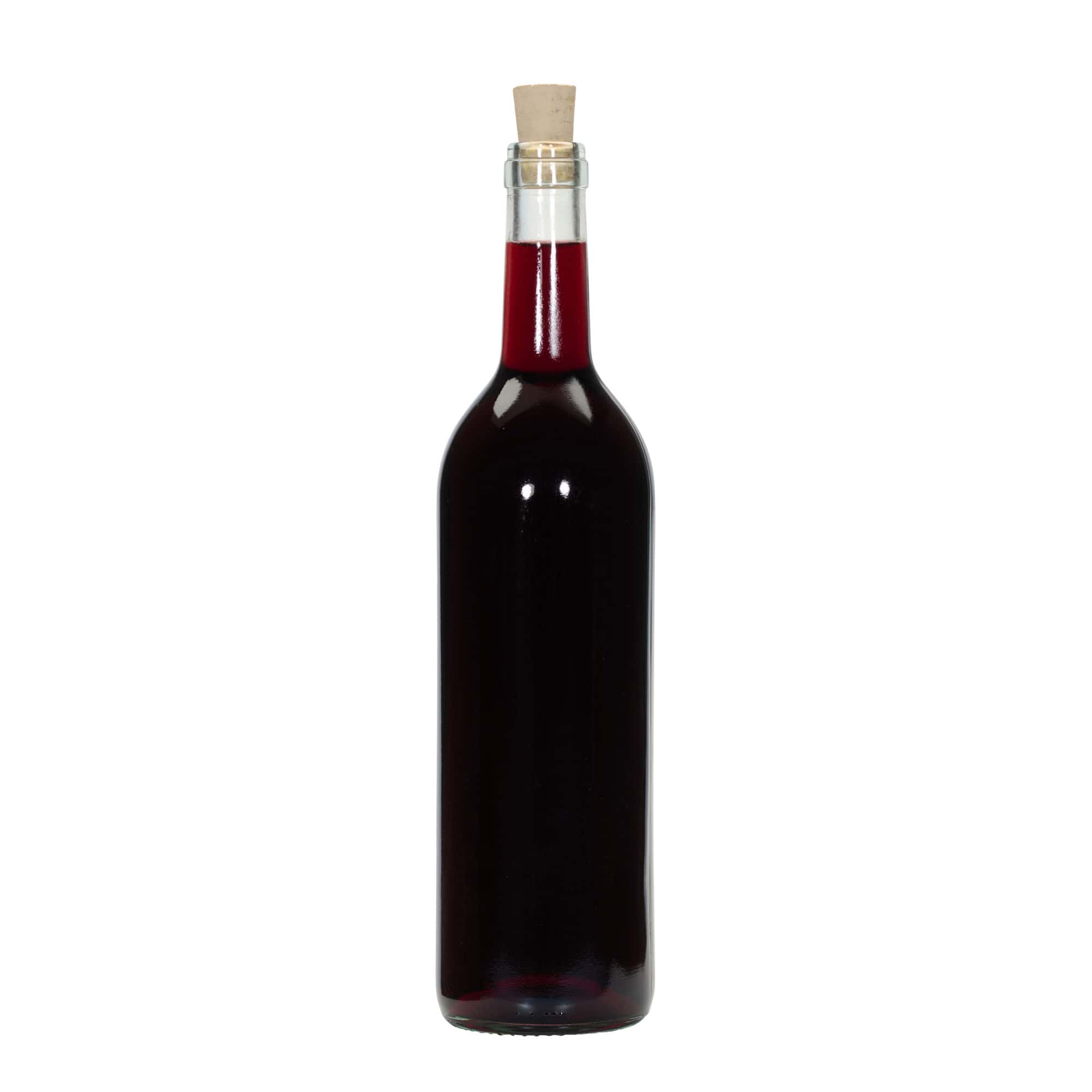 750 ml Glasflasche „Bordeaux Tradition“, Mündung: Kork