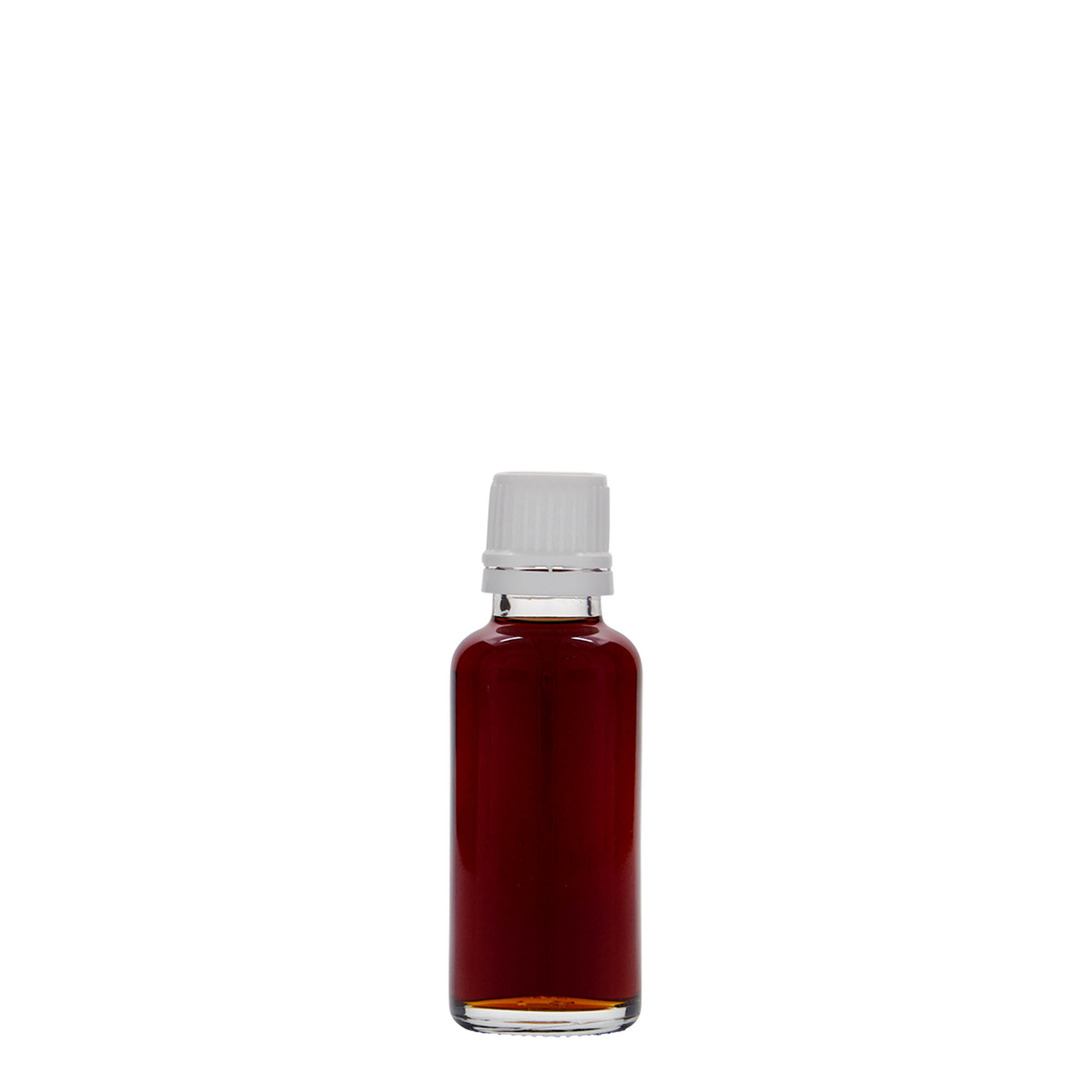 30 ml Medizinflasche, Glas, Mündung: DIN 18