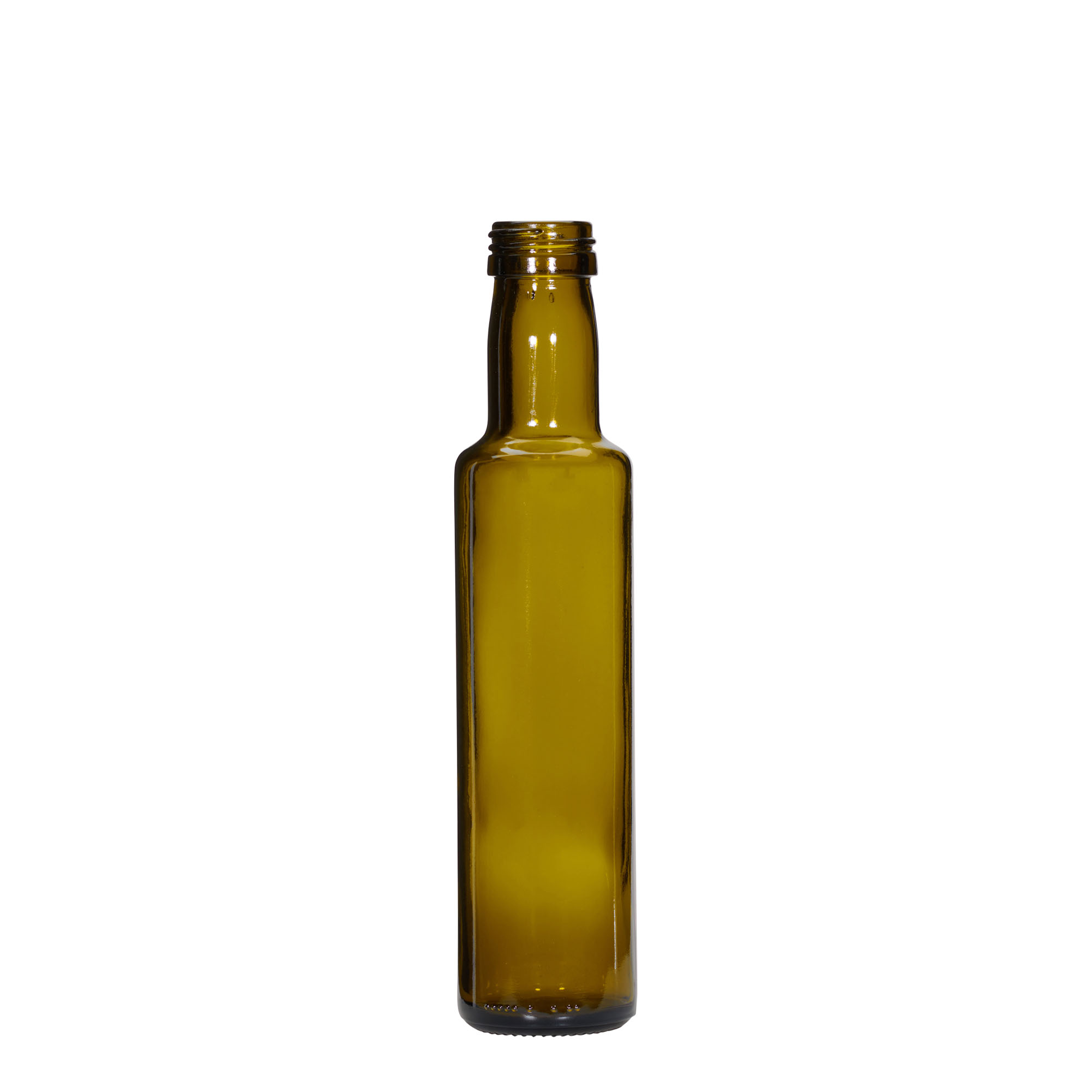 250 ml Glasflasche 'Dorica', antikgrün, Mündung: PP 31,5 250 ml Glasflasche 'Dorica', antikgrün, Mündung: PP 31,5