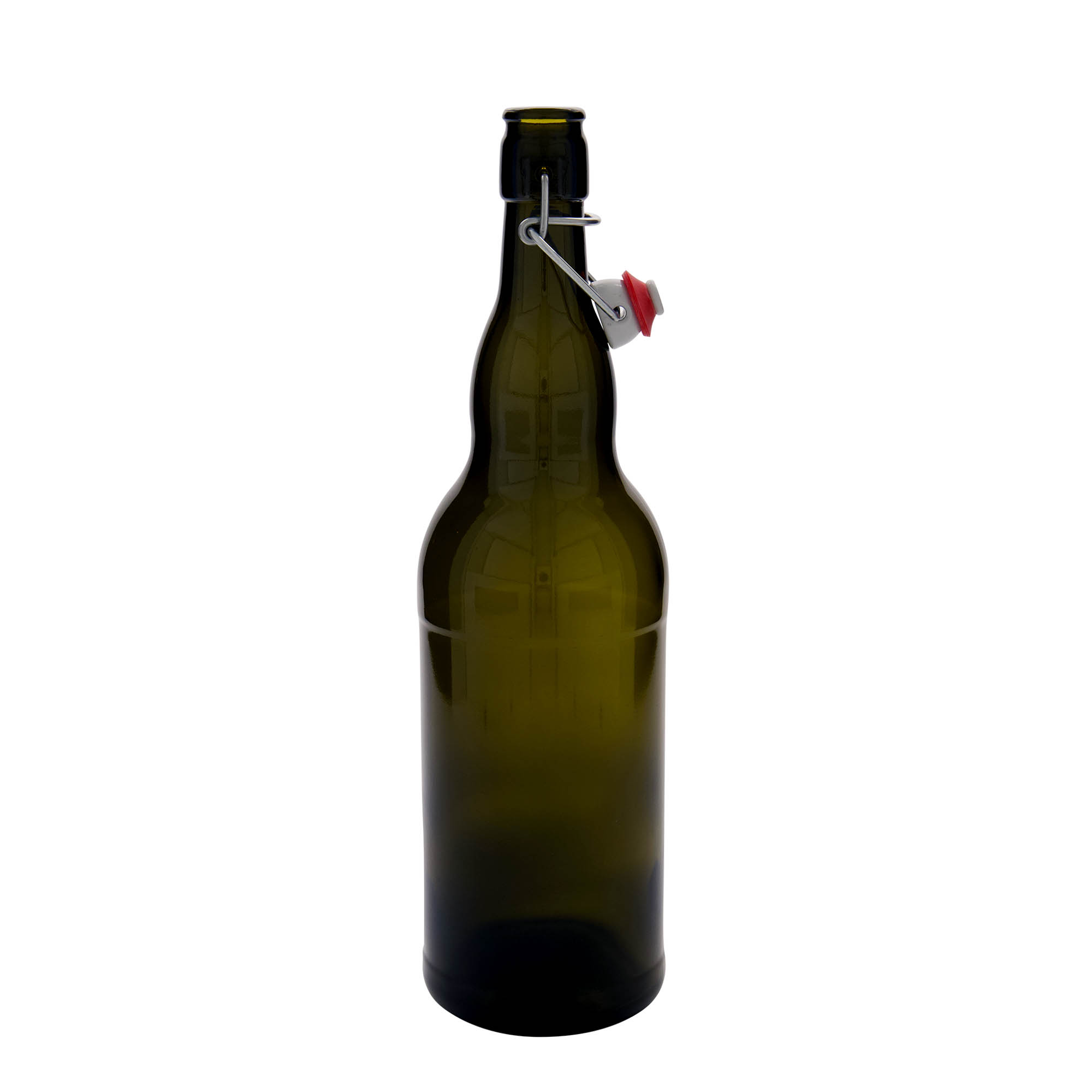 1.000 ml Bierflasche Belgien, Glas, antikgrün, Mündung: Bügelverschluss 1.000 ml Bierflasche Belgien, Glas, antikgrün, Mündung: Bügelverschluss