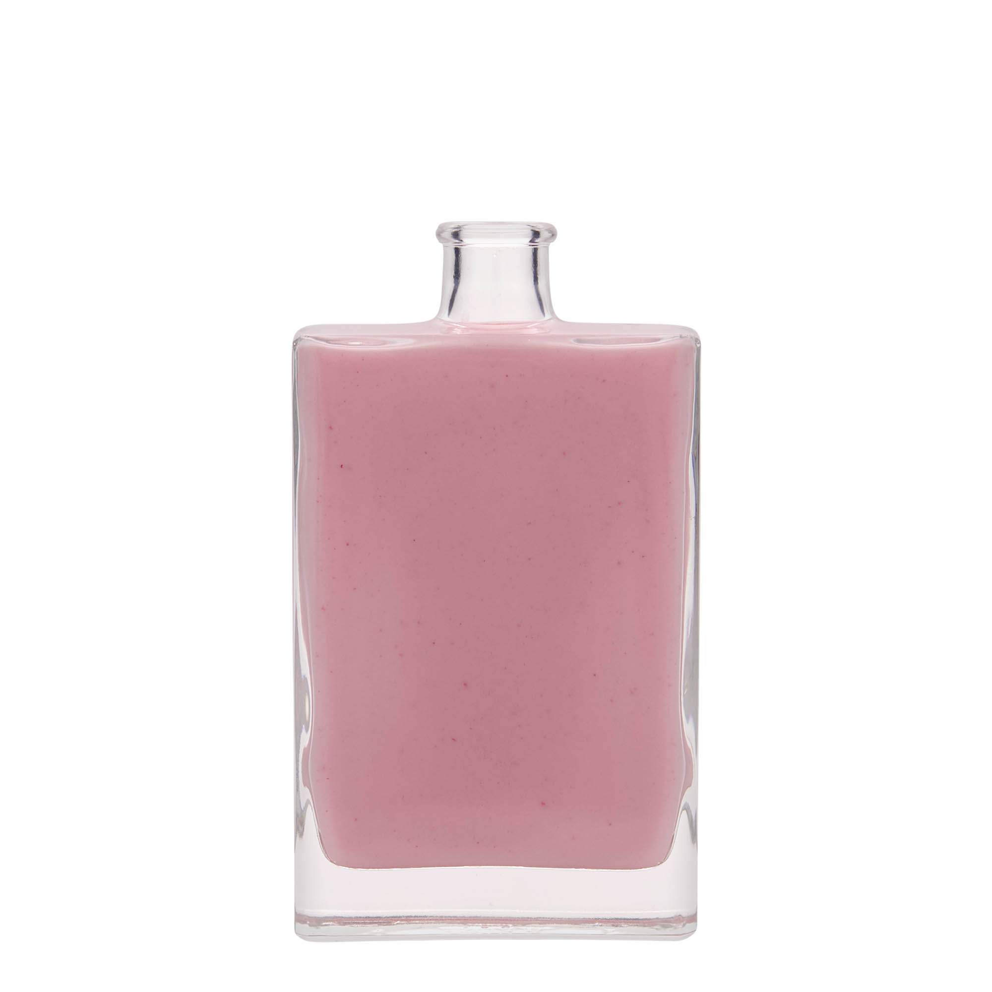 350 ml Glasflasche 'Julia', rechteckig, Mündung: Kork