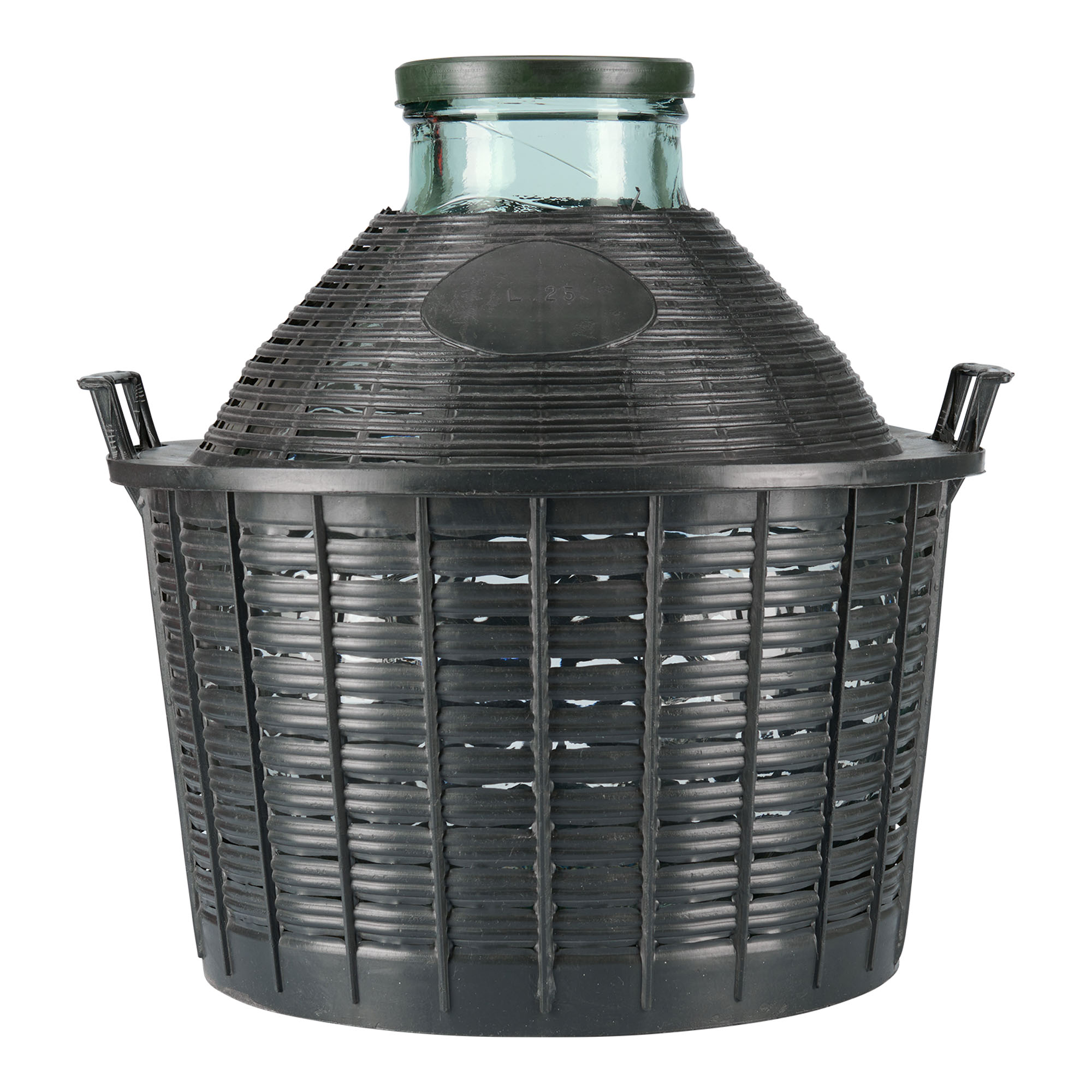 25 l Ballonflasche Weithals, Glas, Mündung: Stülpdeckel