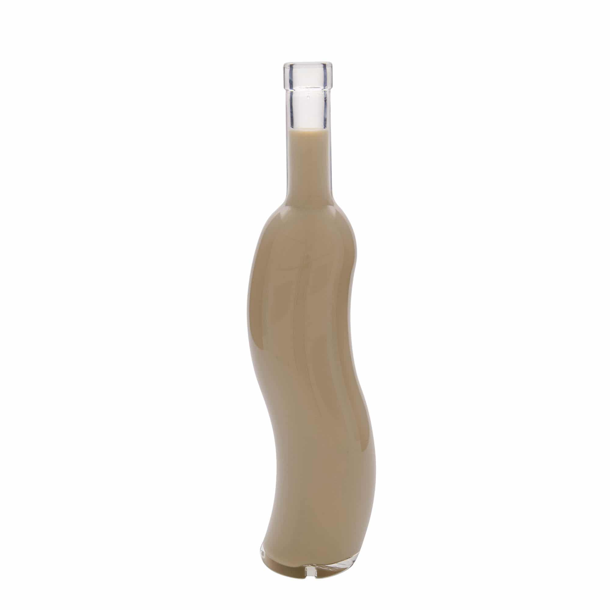 500 ml Glasflasche „La-Ola“, halbrund, Mündung: Kork