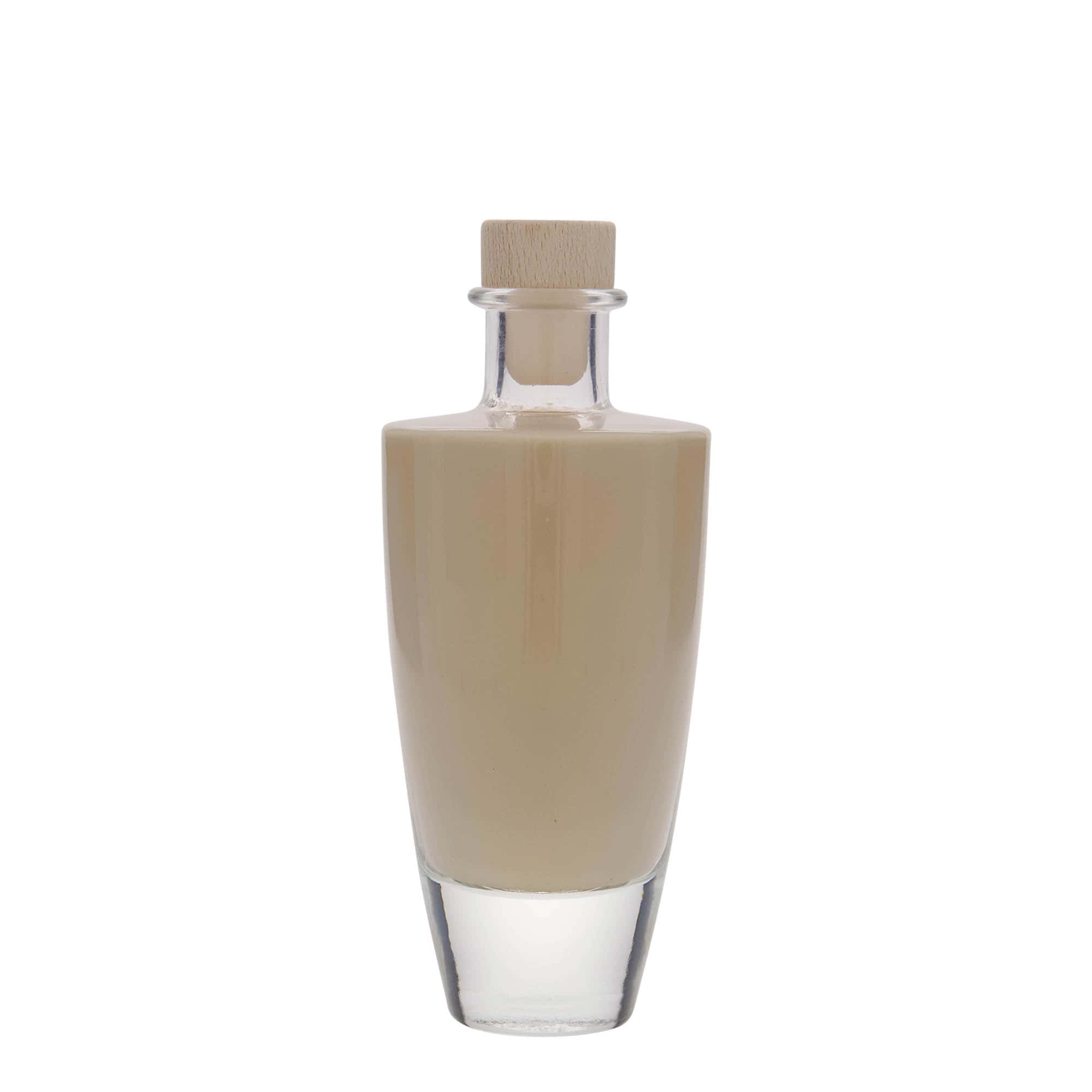 200 ml Glasflasche „Vanessa“, oval, Mündung: Kork