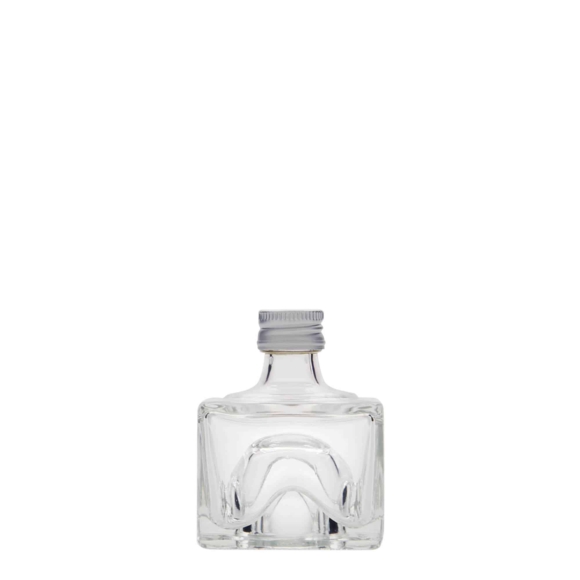 40 ml Glasflasche „Cocolores“, quadratisch, Mündung: PP 18