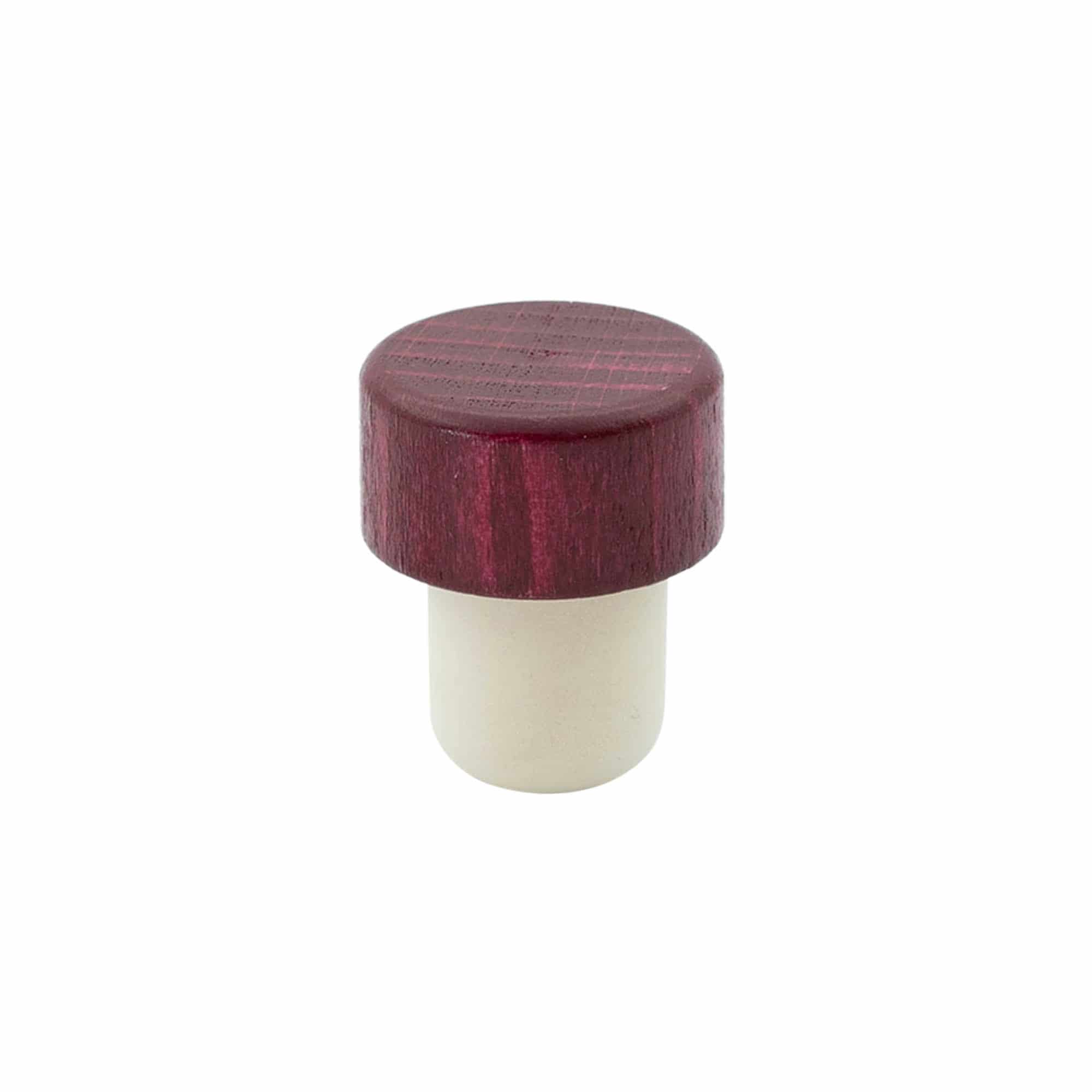 Griffkorken 19 mm, Holz/Kunststoff, bordeauxrot, für Mündung: Kork Griffkorken 19 mm, Holz/Kunststoff, bordeauxrot, für Mündung: Kork