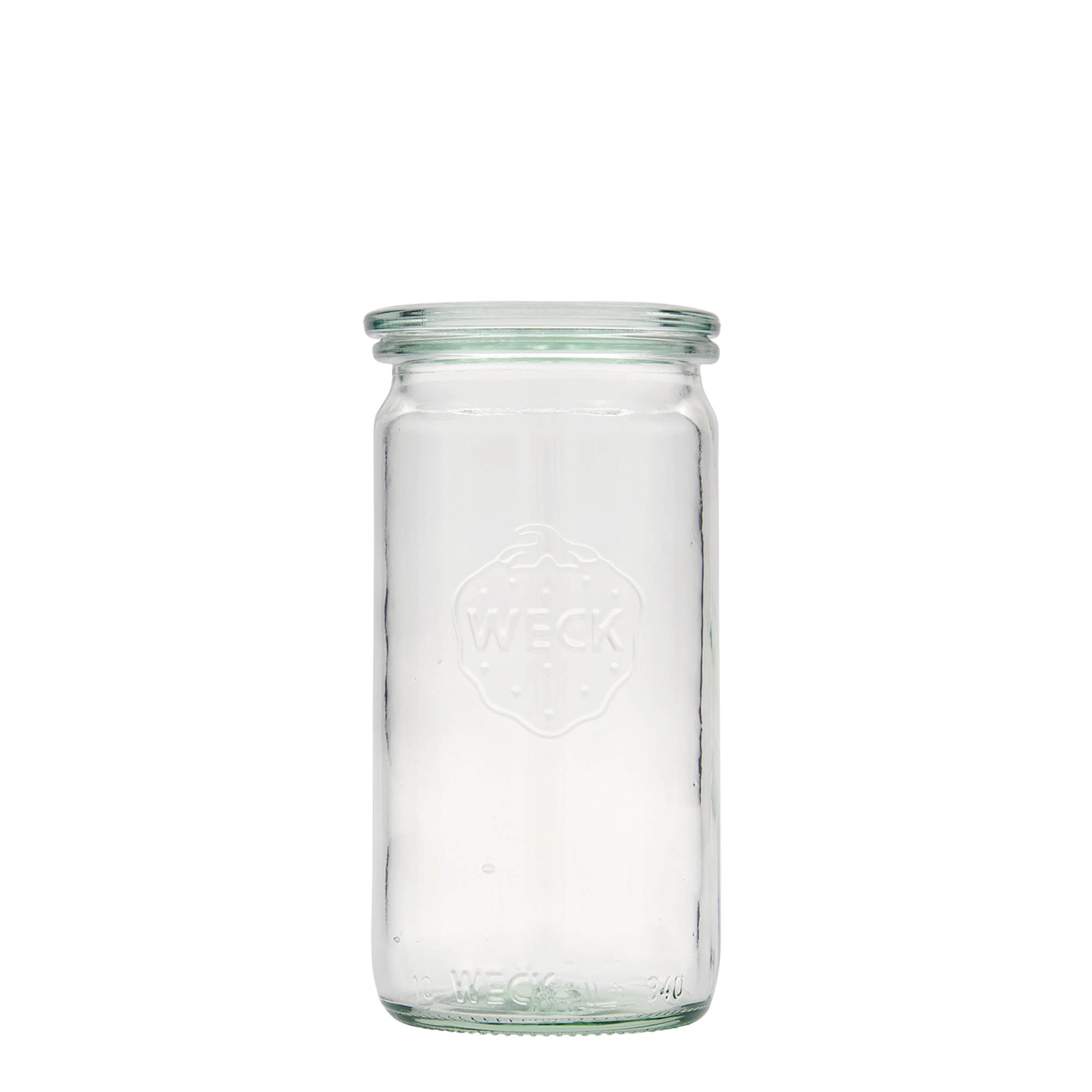 340 ml WECK-Zylinderglas, Mündung: Rundrand 340 ml WECK-Zylinderglas, Mündung: Rundrand