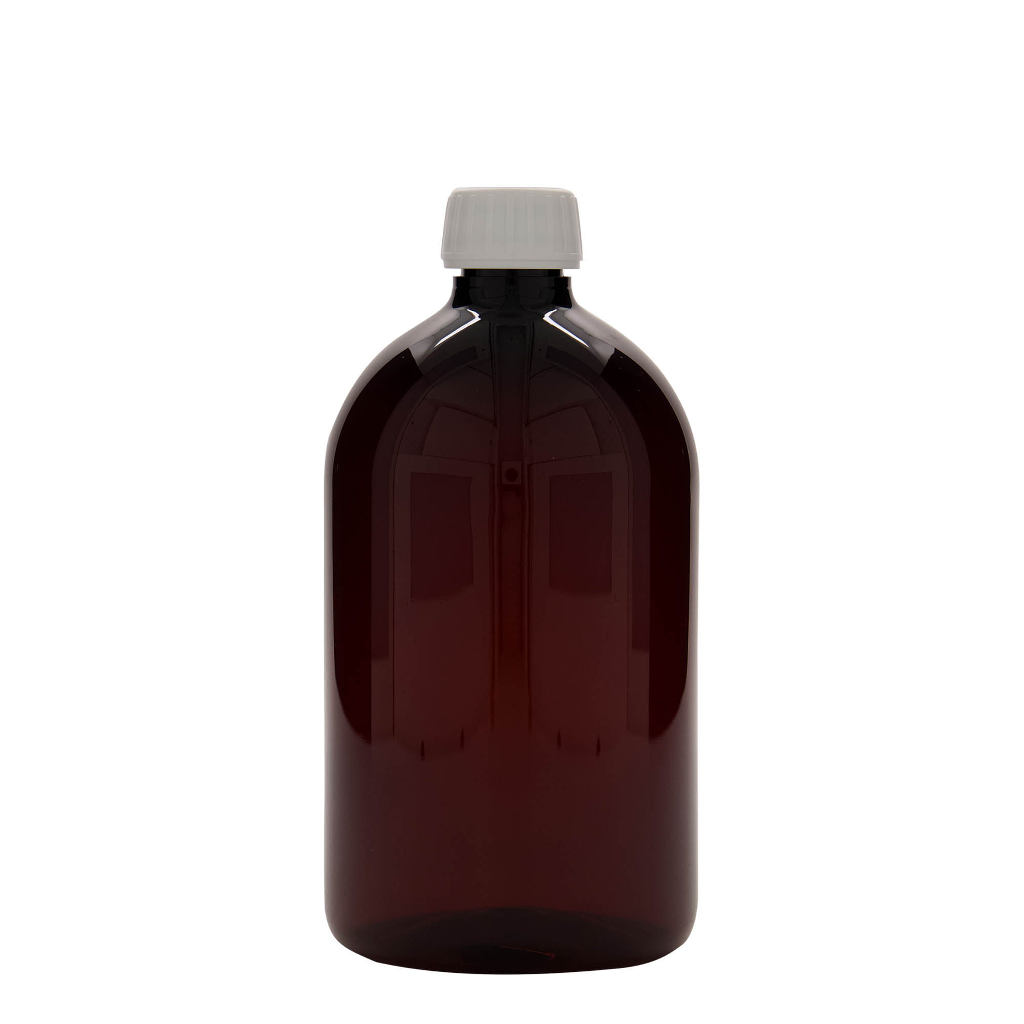 1.000 ml PET-Medizinflasche, braun,Kunststoff, Mündung: PP 28 1.000 ml PET-Medizinflasche, braun,Kunststoff, Mündung: PP 28