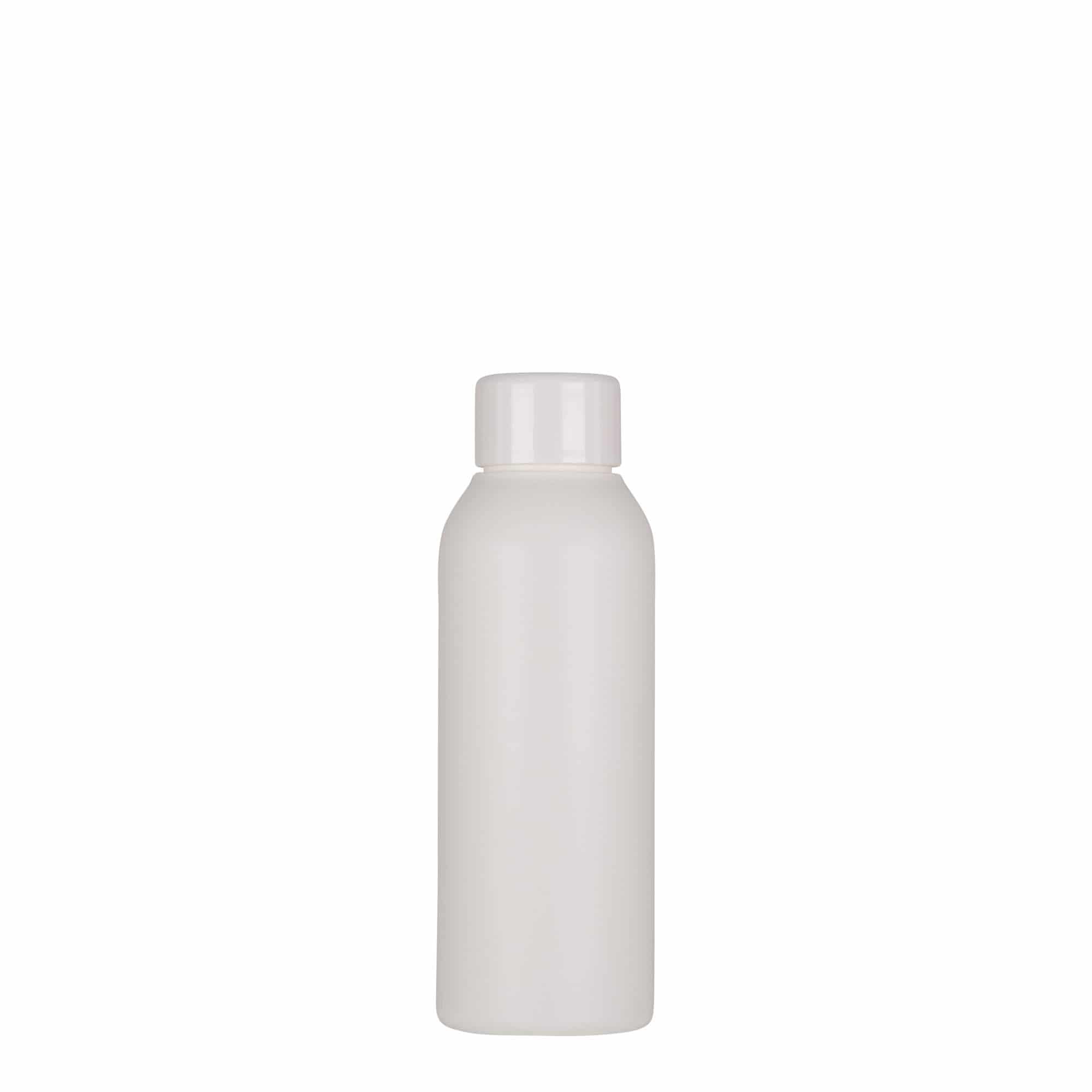 100 ml Kunststoffflasche 'Tuffy', HDPE, weiß, Mündung: 24/410