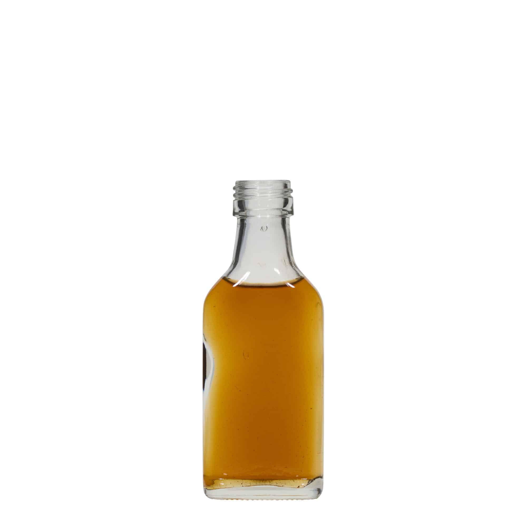 40 ml Taschenflasche, rechteckig, Mündung: PP 22