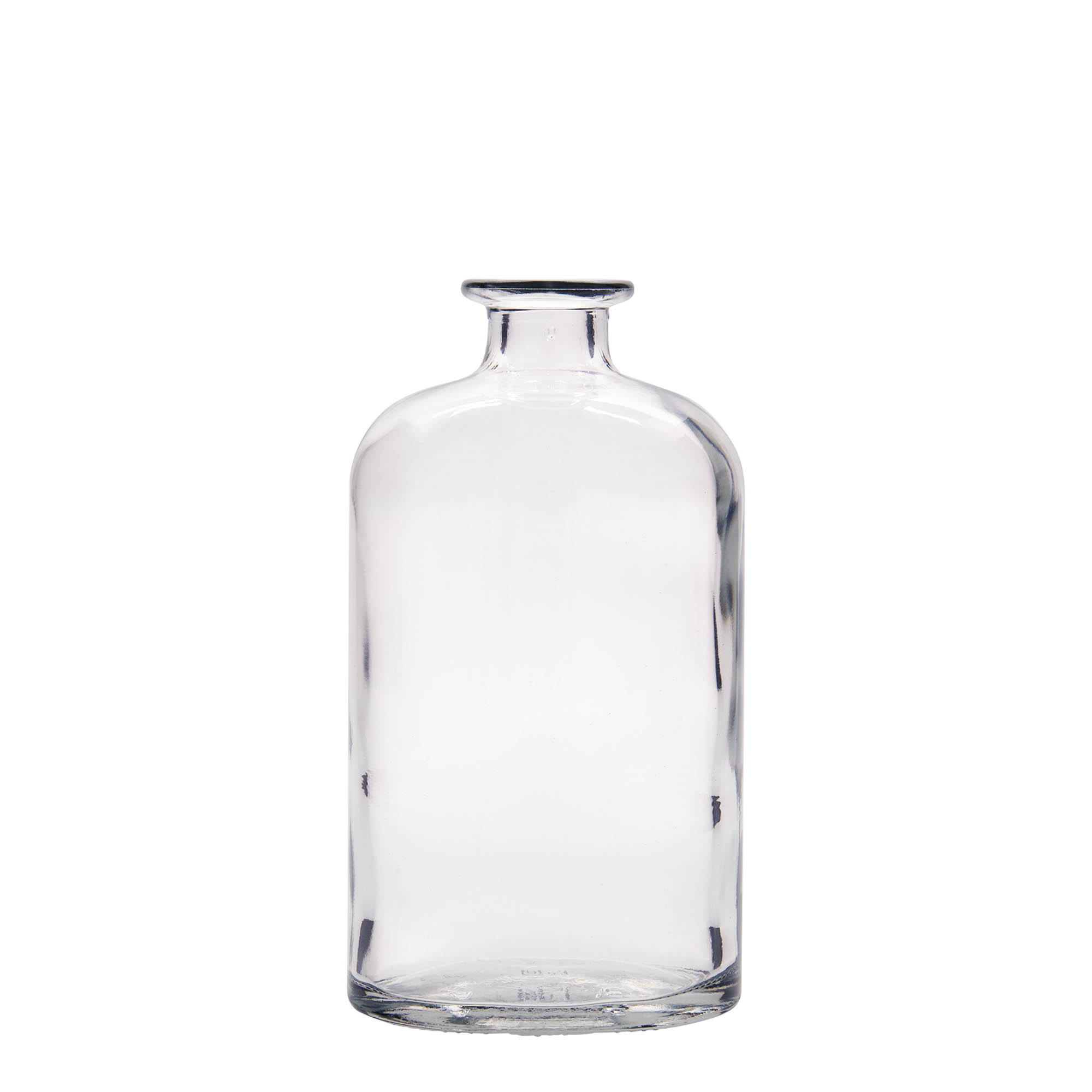 500 ml Glasflasche 'Dundee', oval, Mündung: Kork 500 ml Glasflasche 'Dundee', oval, Mündung: Kork