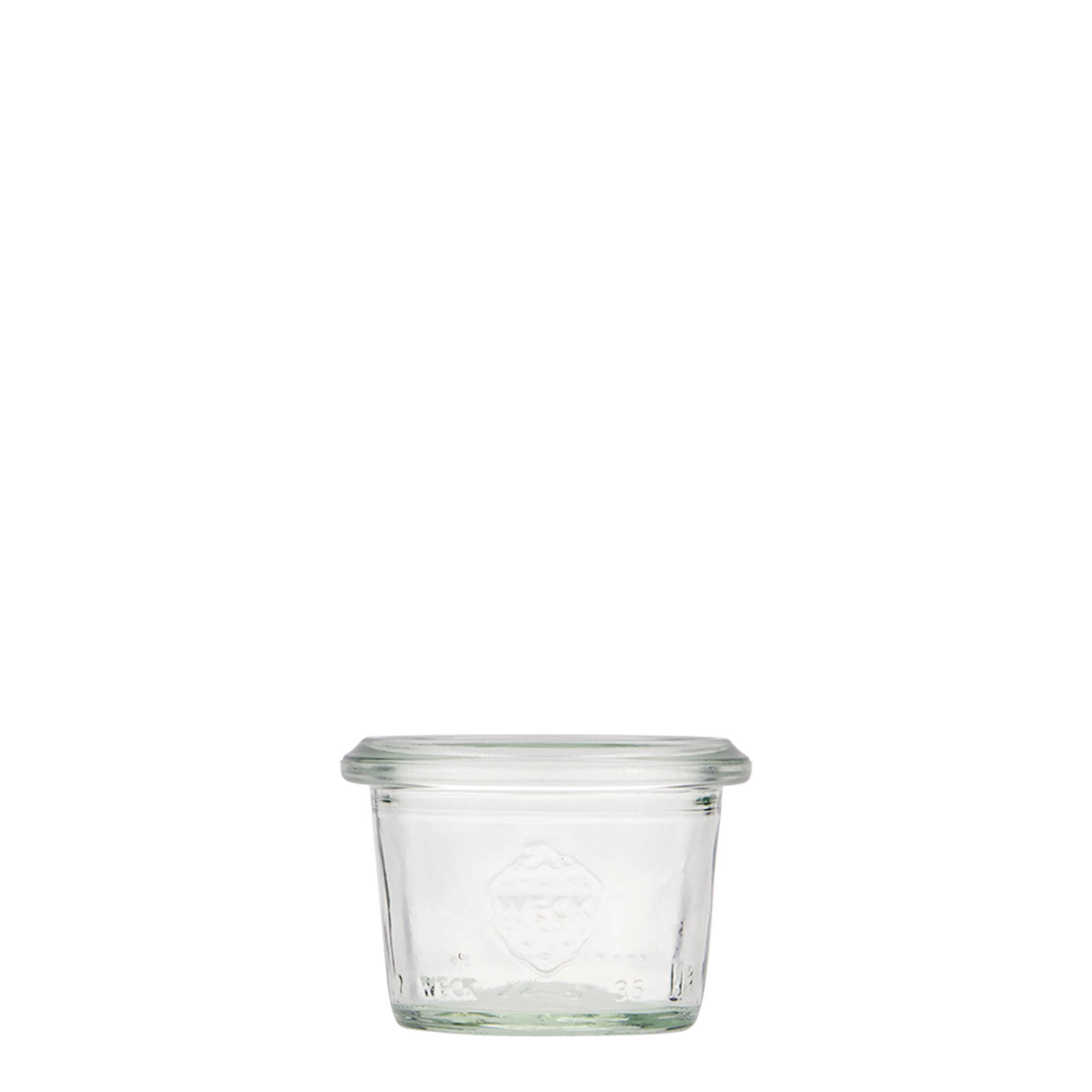 12x 35 ml WECK-Sturzglas mit Glasdeckel RR 40