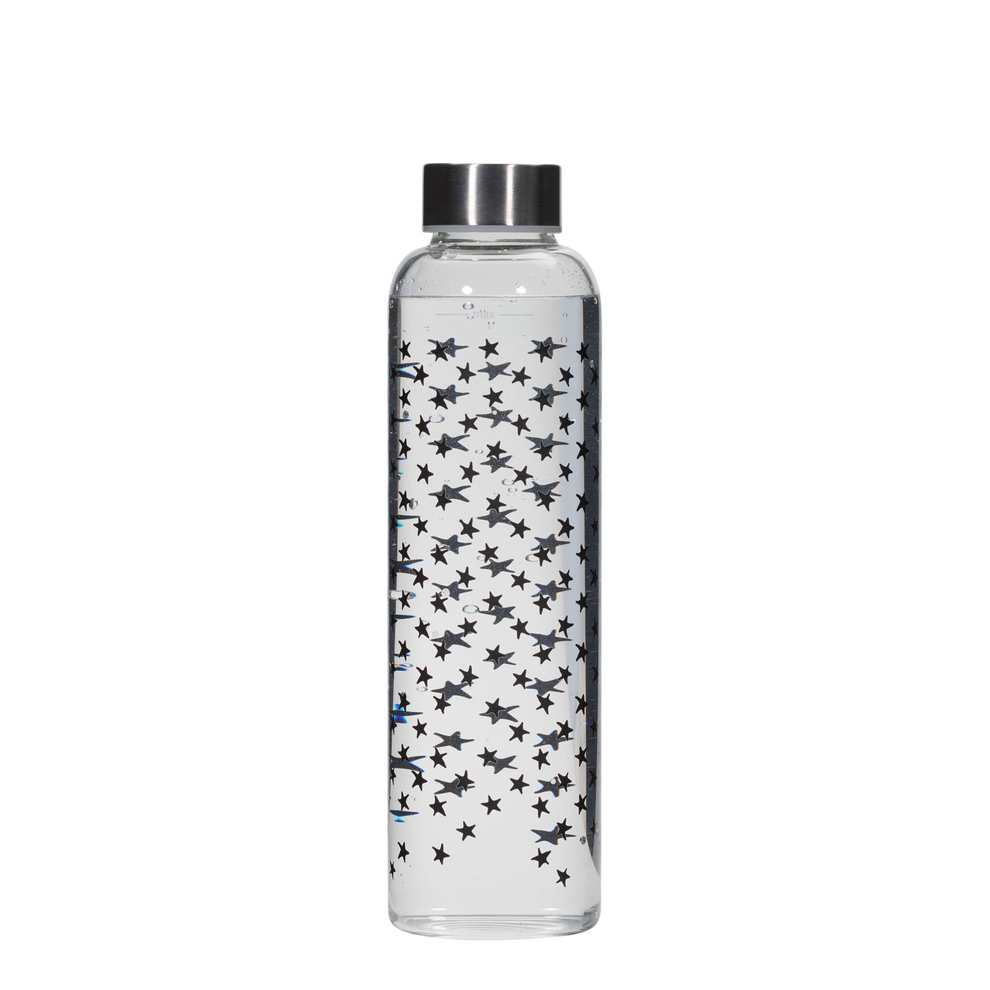 500 ml Trinkflasche 'Perseus - Schwarze Sterne', Mündung: Schraubverschluss