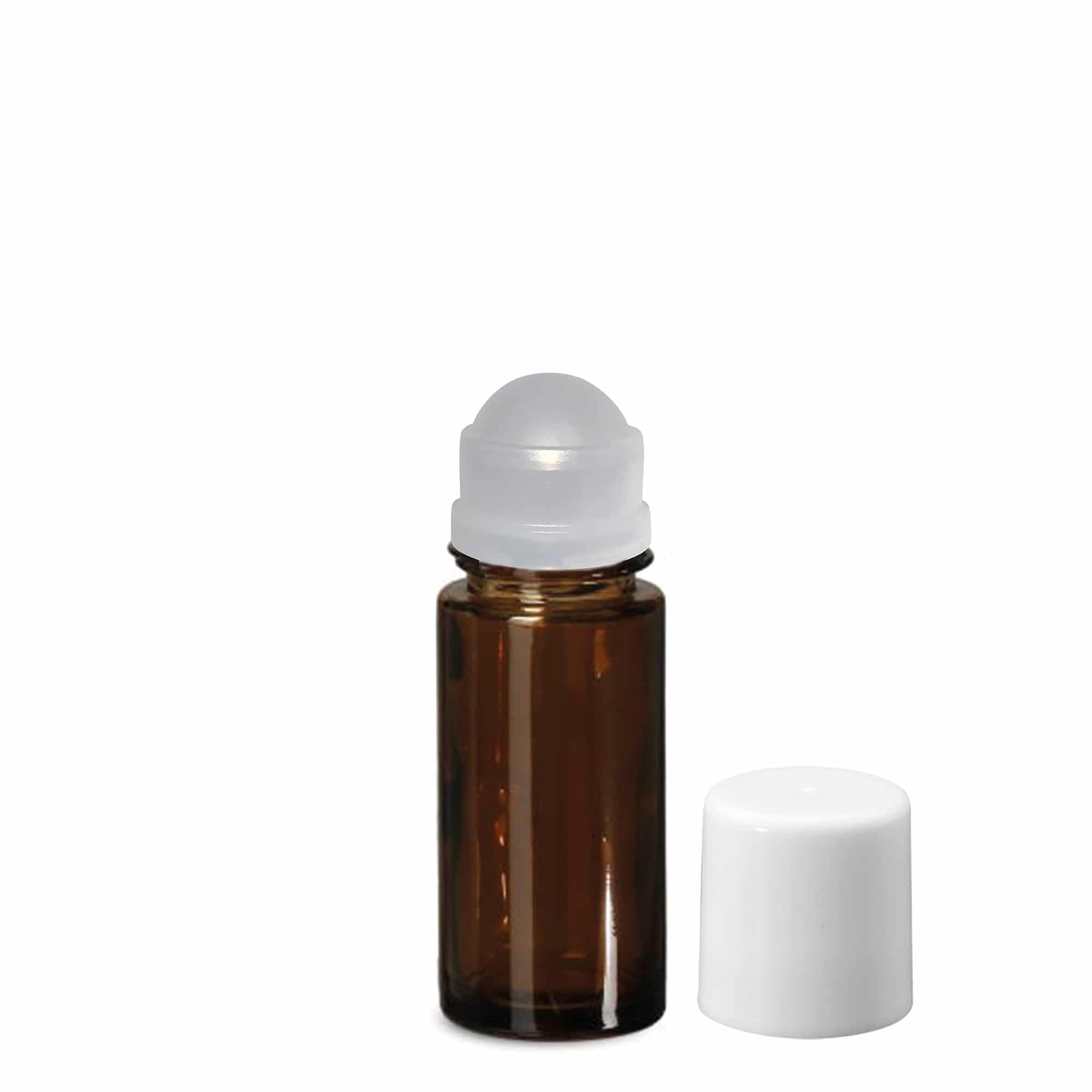50 ml Roll-On-Flasche, Glas, braun, Mündung: Schraubverschluss 50 ml Roll-On-Flasche, Glas, braun, Mündung: Schraubverschluss