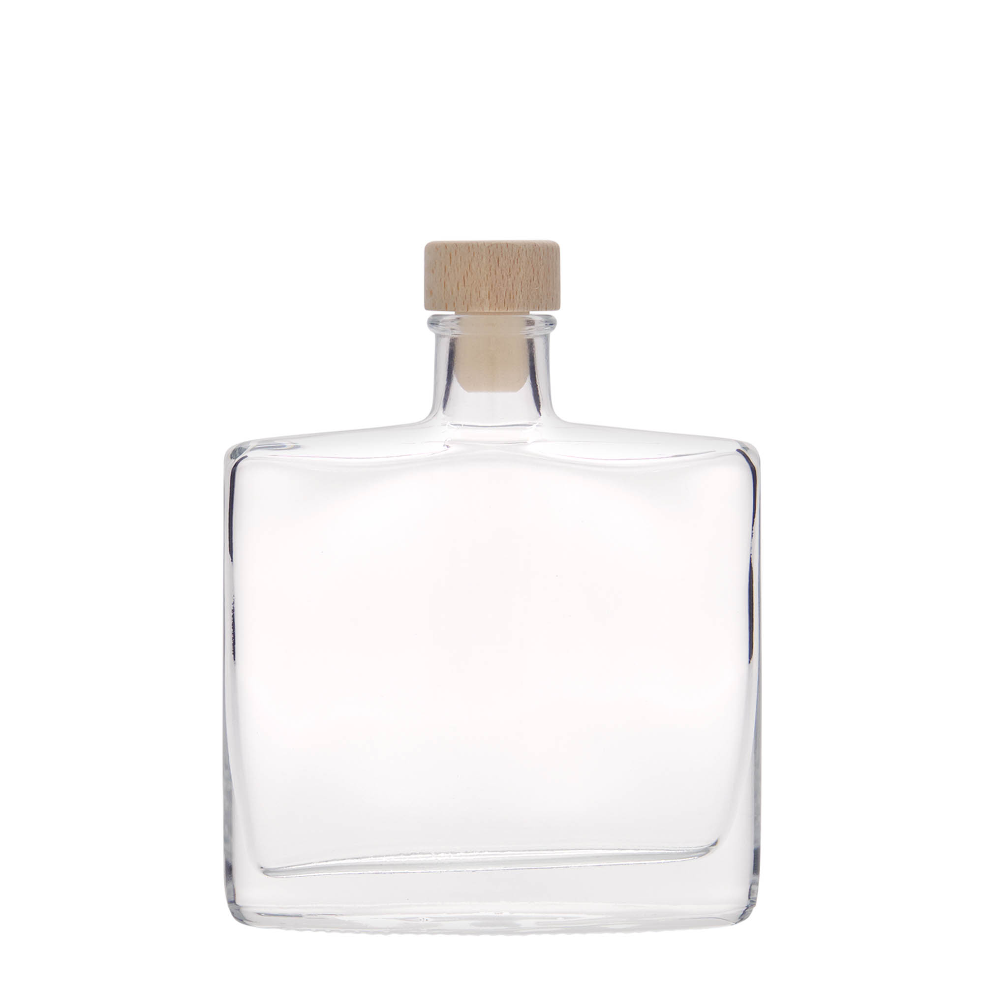 200 ml Glasflasche 'Zorbas', oval, Mündung: Kork 200 ml Glasflasche 'Zorbas', oval, Mündung: Kork