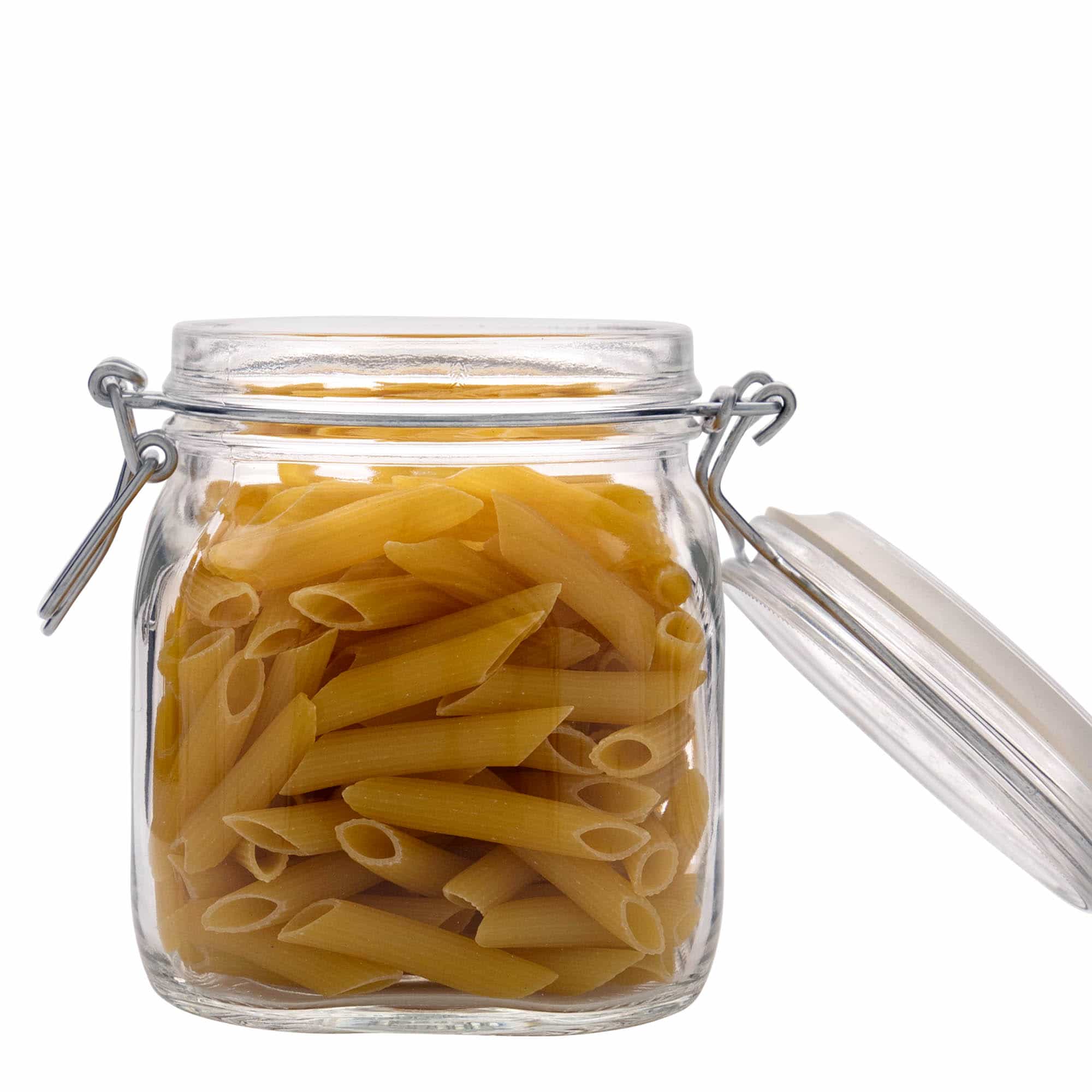 750 ml Drahtbügelglas 'Fido', quadratisch, Mündung: Drahtbügelverschluss 750 ml Drahtbügelglas 'Fido', quadratisch, Mündung: Drahtbügelverschluss