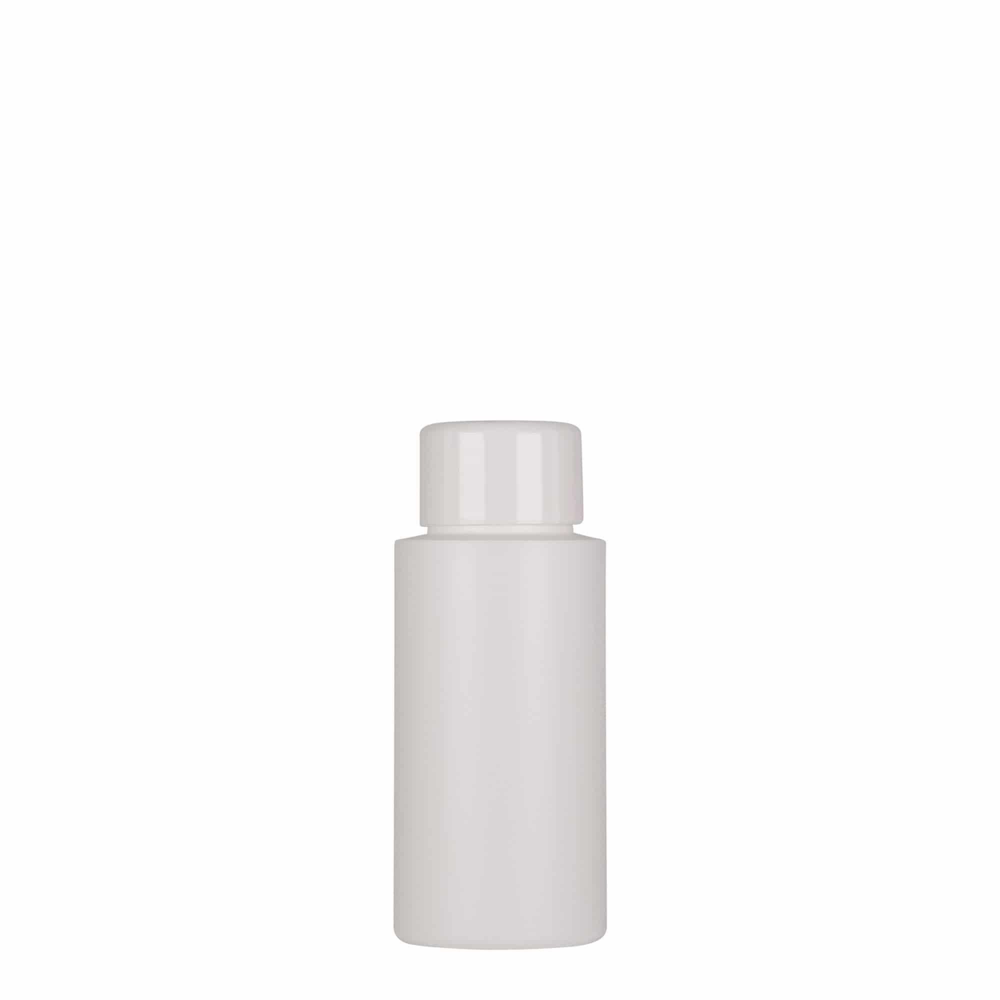 50 ml Kunststoffflasche 'Pipe', Green HDPE, weiß, Mündung: 24/410