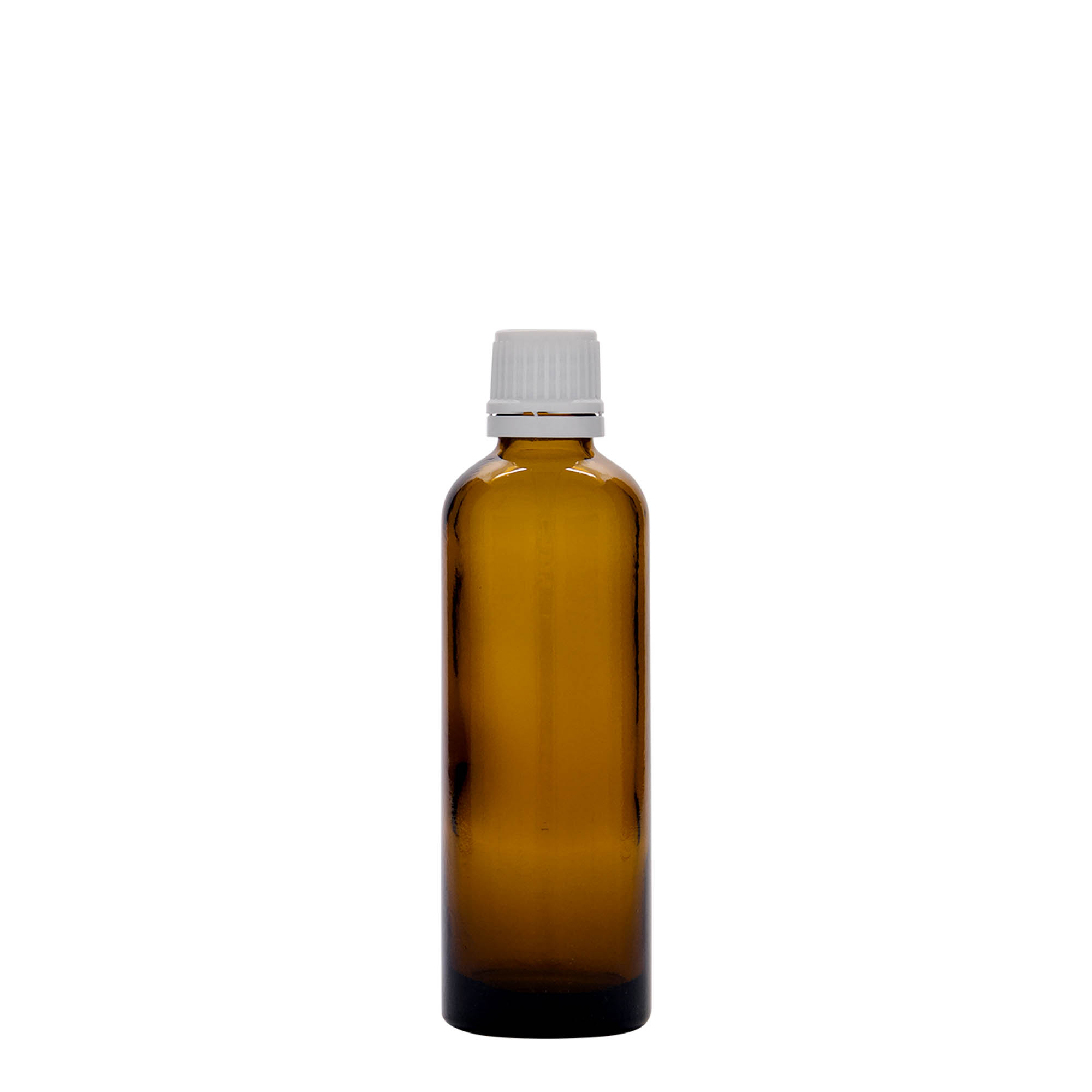 75 ml Medizinflasche, Glas, braun, Mündung: DIN 18 75 ml Medizinflasche, Glas, braun, Mündung: DIN 18