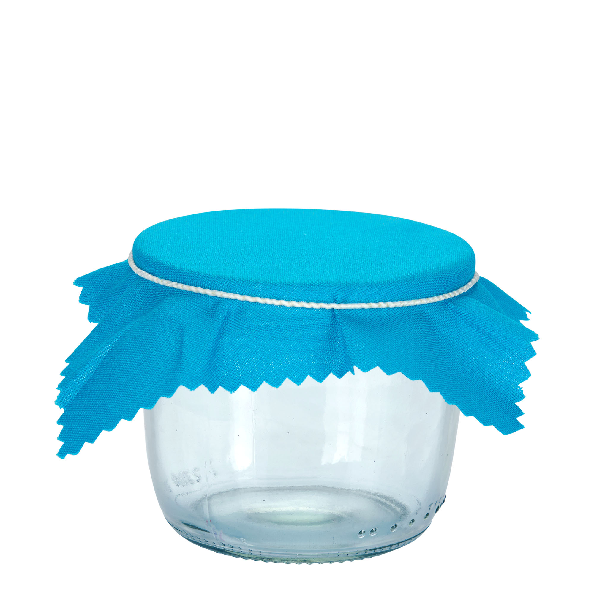 Stoffdeckchen 12x12, quadratisch, Textil, petrol, Mündung: TO38-TO53