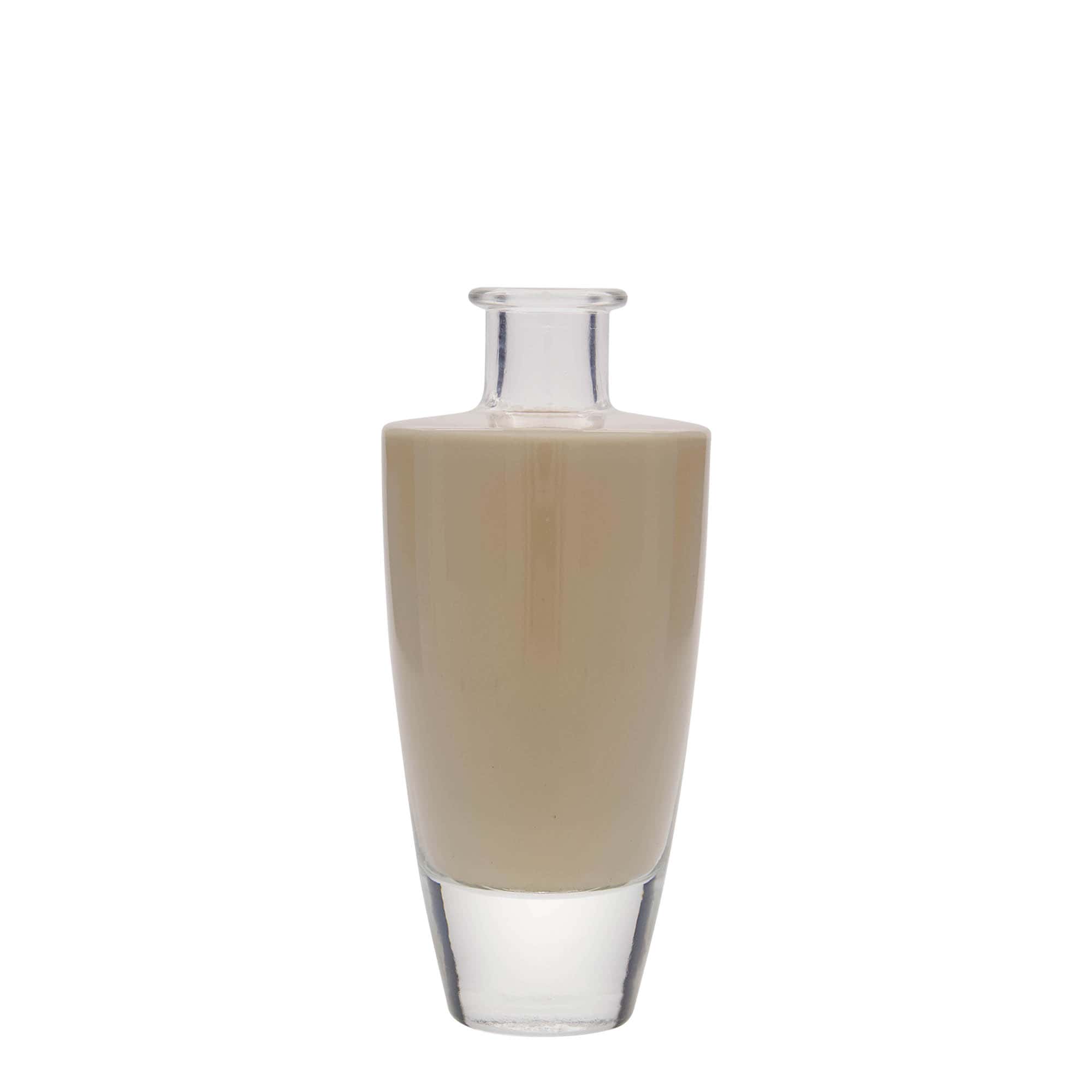 200 ml Glasflasche 'Vanessa', oval, Mündung: Kork 200 ml Glasflasche 'Vanessa', oval, Mündung: Kork