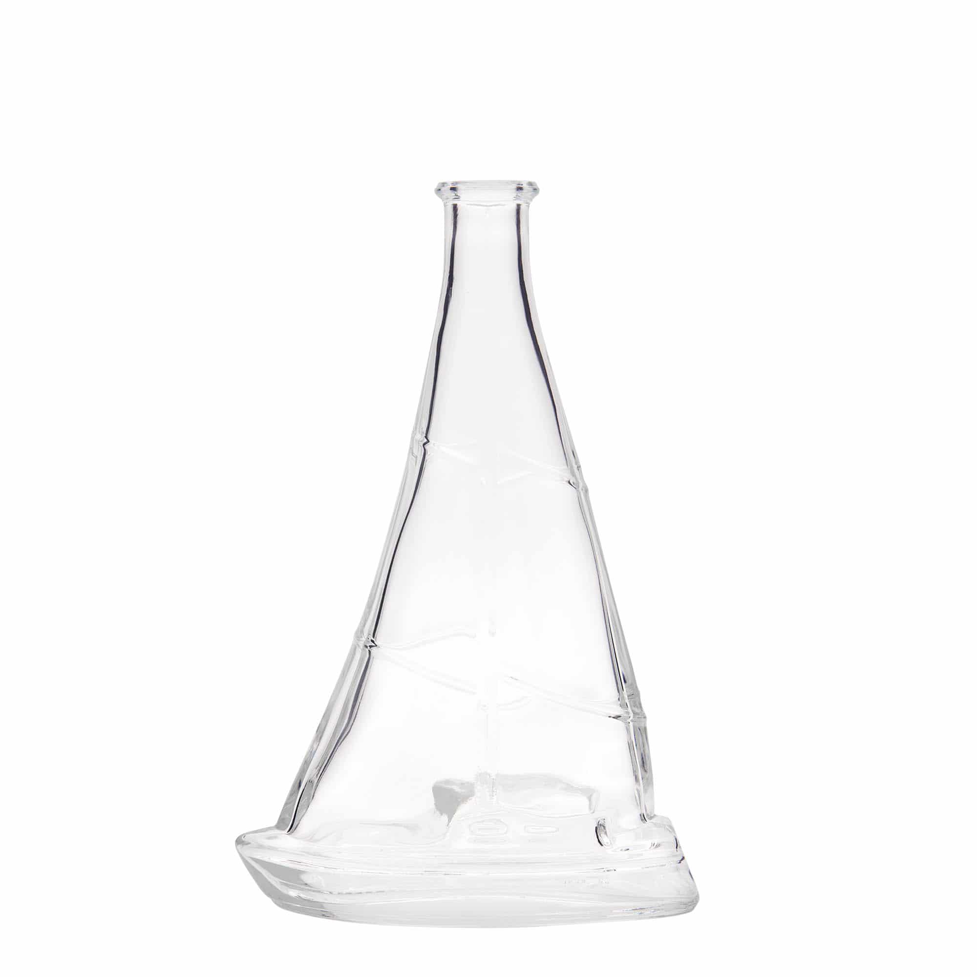350 ml Glasflasche 'Segelboot', Mündung: Kork 350 ml Glasflasche 'Segelboot', Mündung: Kork