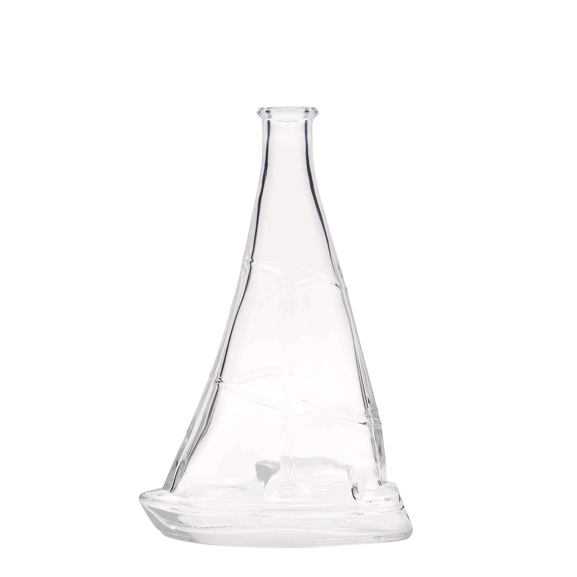 350 ml Glasflasche „Segelboot“, Mündung: Kork