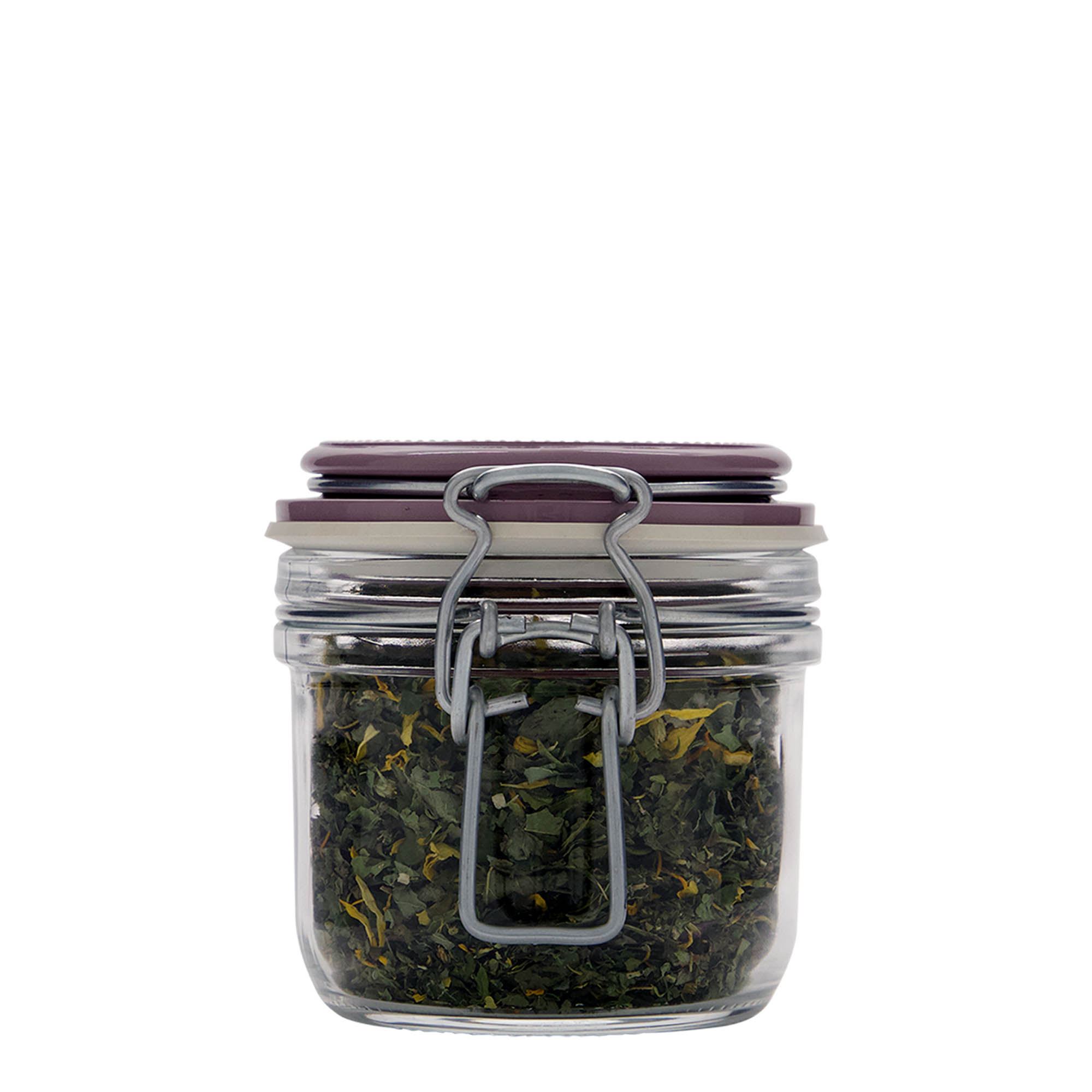 200 ml Drahtbügelglas „Fido“, violett, Mündung: Drahtbügelverschluss