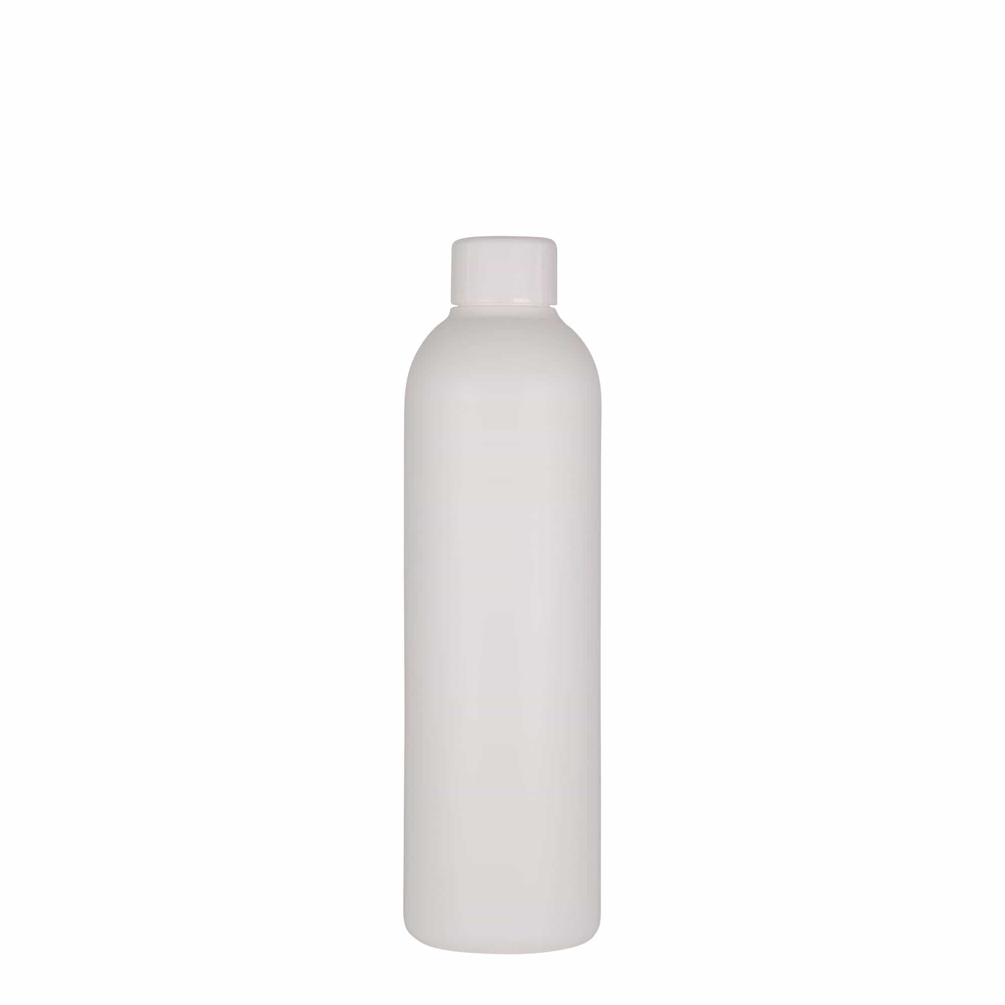 250 ml Kunststoffflasche 'Tuffy', HDPE, weiß, Mündung: 24/410