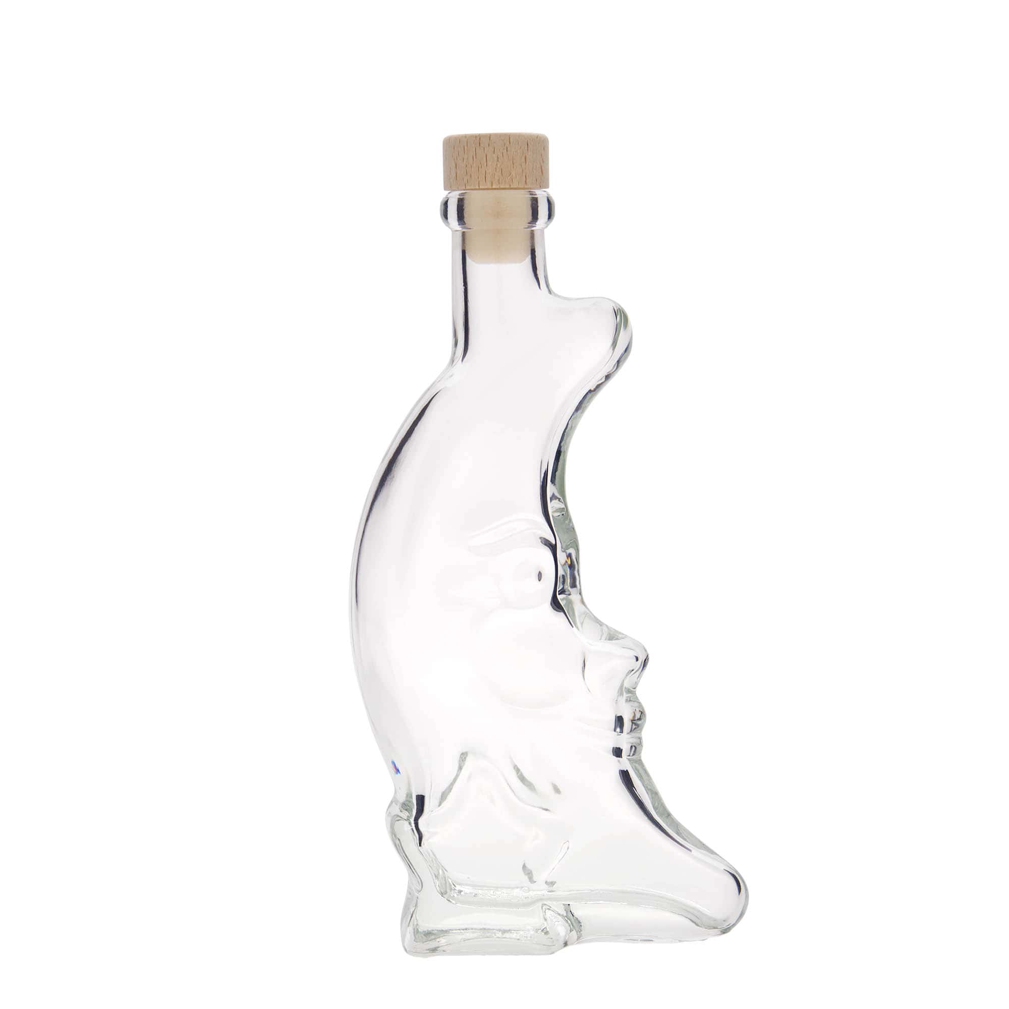 200 ml Glasflasche „Mond“, Mündung: Kork