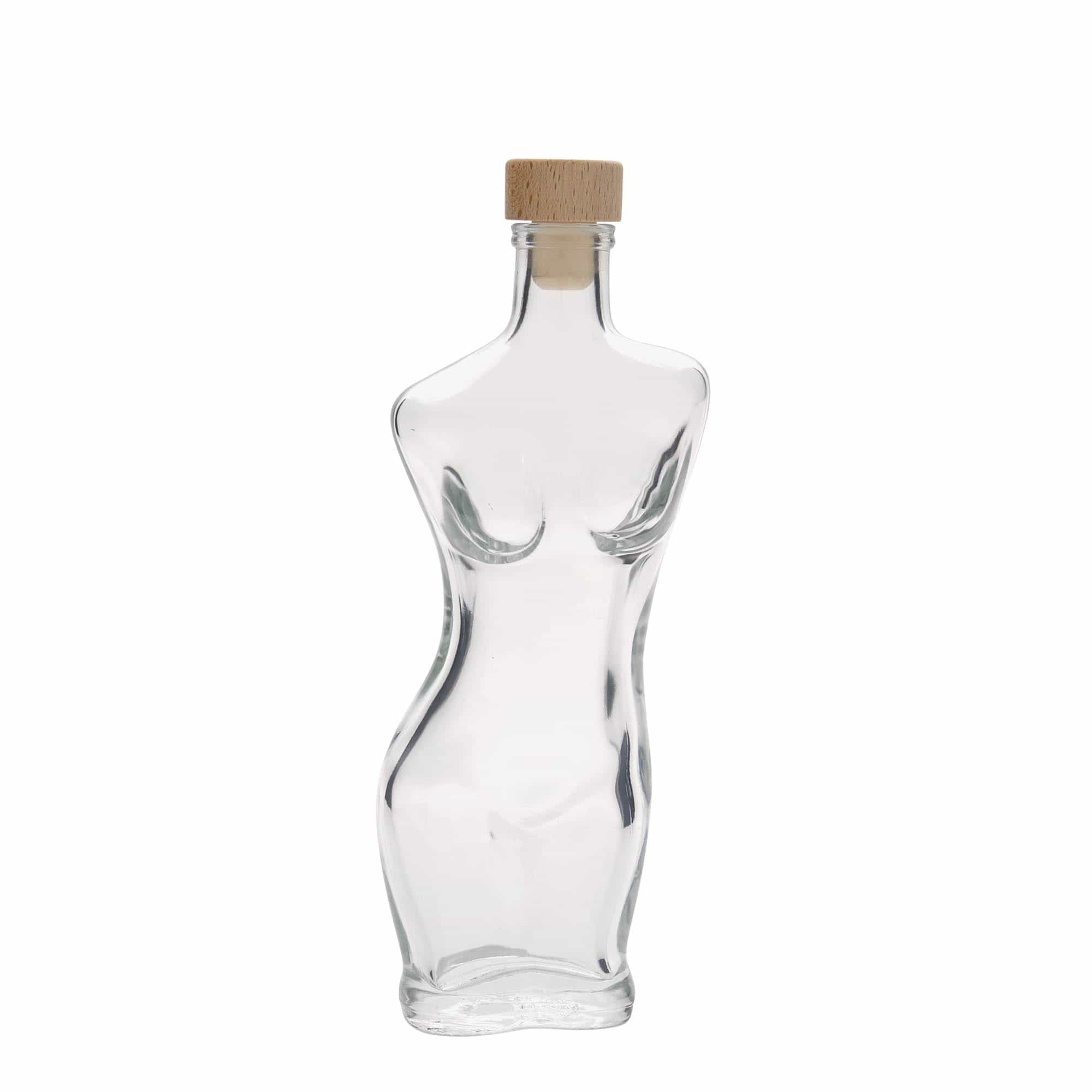 200 ml Glasflasche 'Eva', Mündung: Kork 200 ml Glasflasche 'Eva', Mündung: Kork