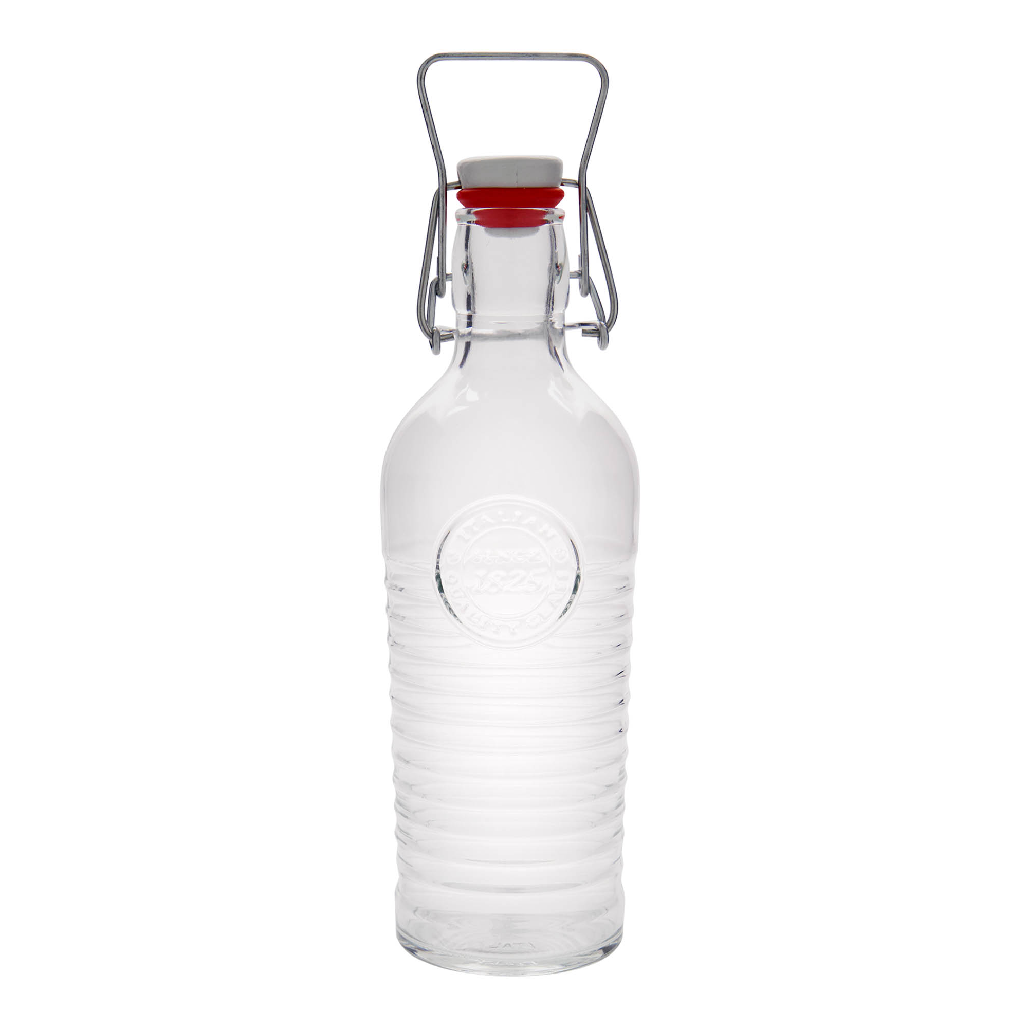750 ml Glasflasche „Officina 1825“, Mündung: Bügelverschluss