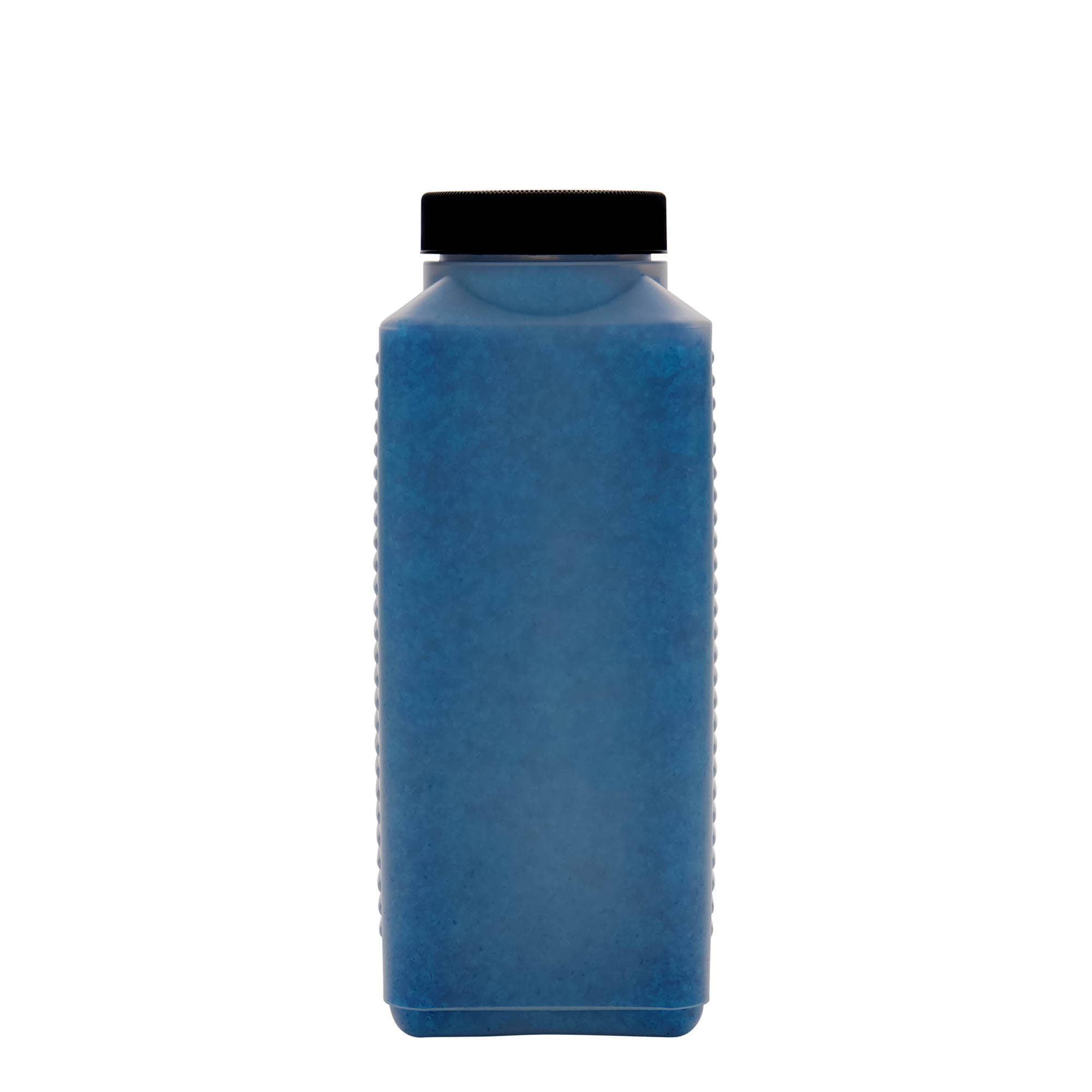 1.000 ml Weithalsflasche, rechteckig, HDPE-Kunststoff, natur, Mündung: DIN 60 EPE