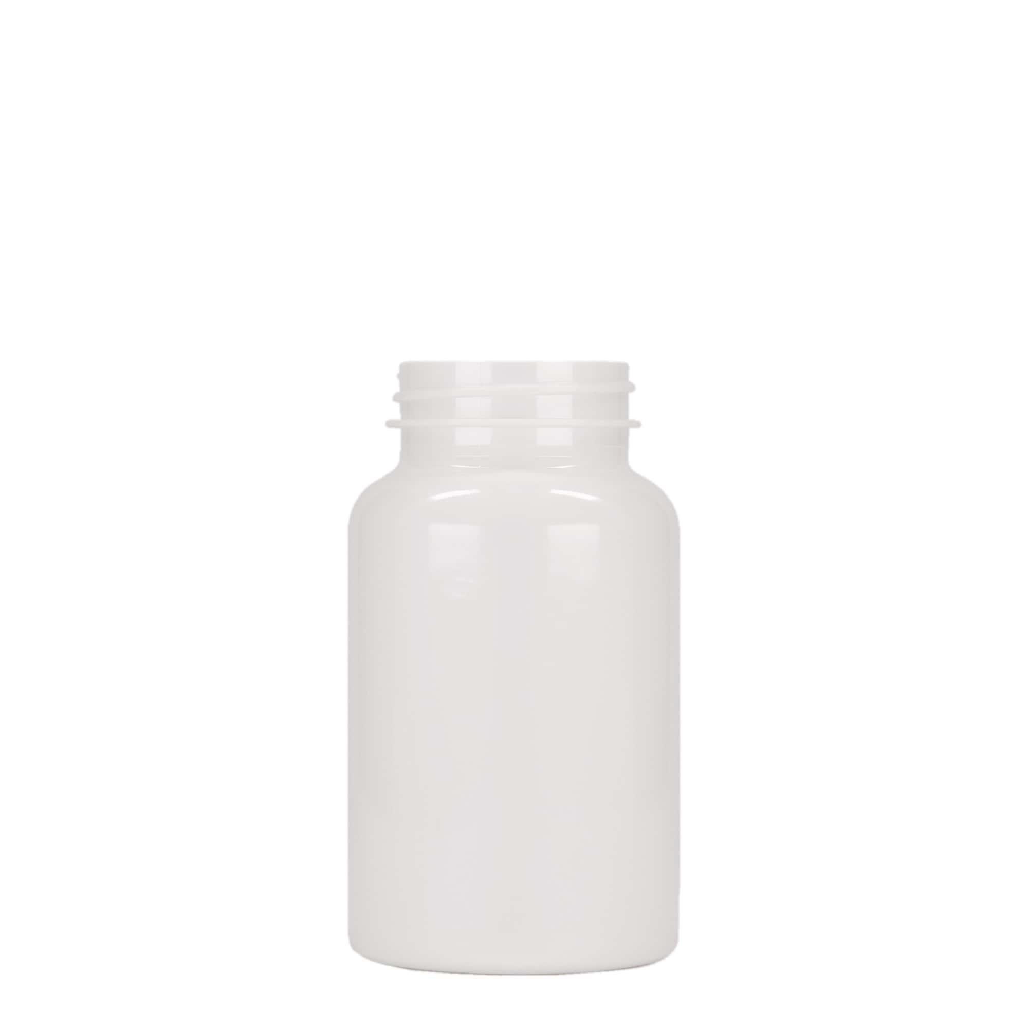 200 ml PET-Packer, Kunststoff, weiß, Mündung: 45/400
