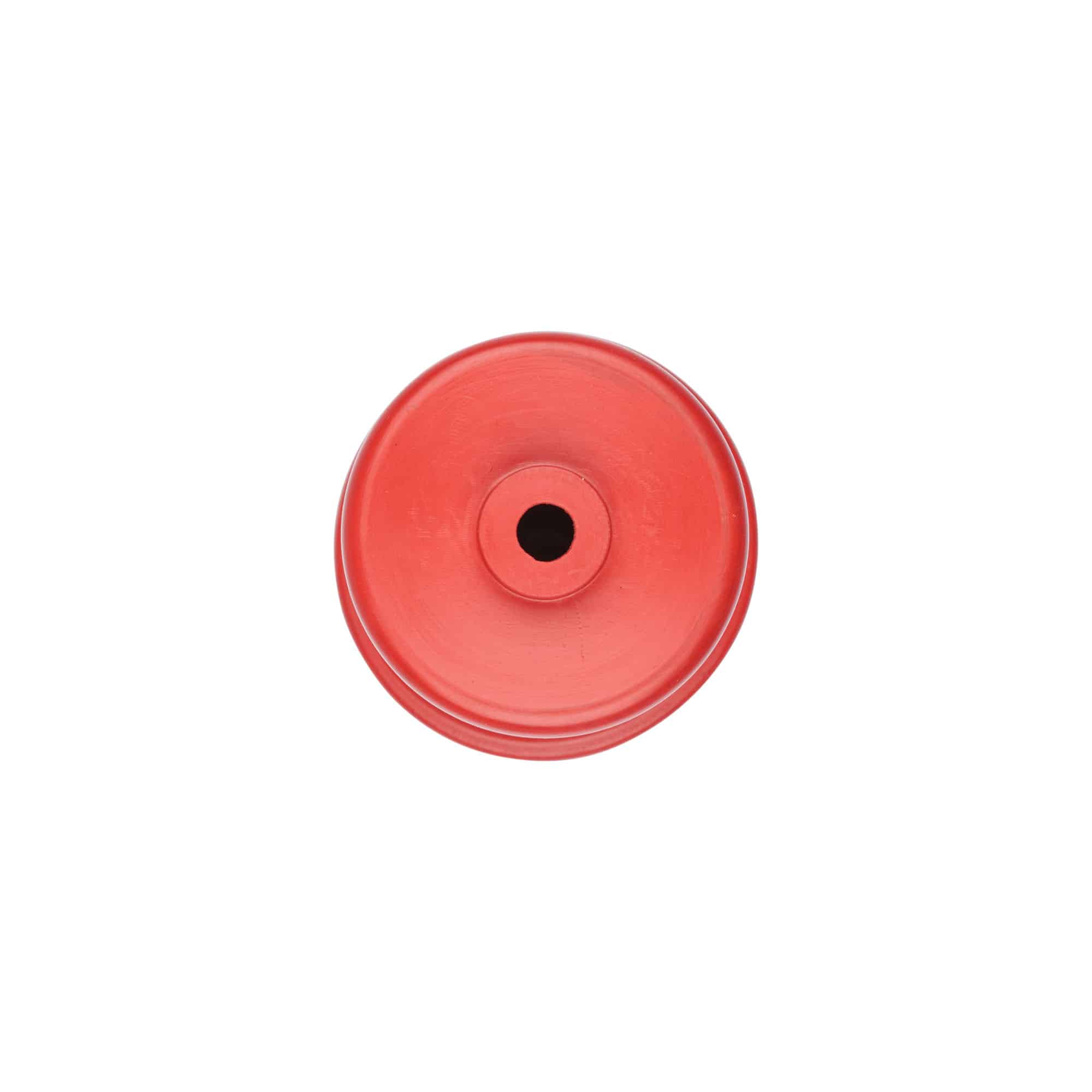 Gärkappe Typ 4a, Gummi, rot
