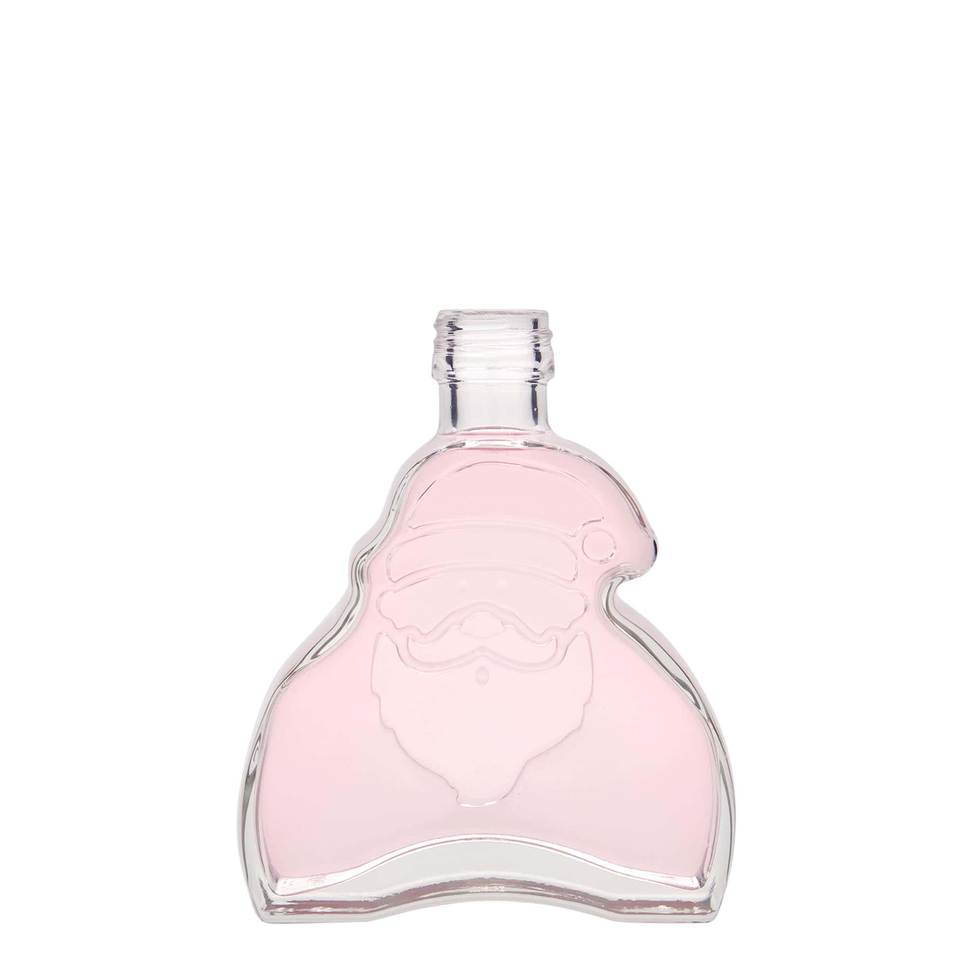 200 ml Glasflasche 'Santa Claus', Mündung: PP 28 200 ml Glasflasche 'Santa Claus', Mündung: PP 28