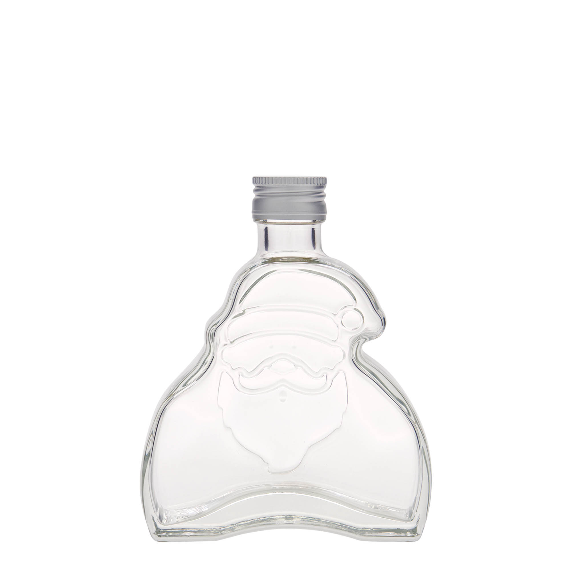 200 ml Glasflasche 'Santa Claus', Mündung: PP 28 200 ml Glasflasche 'Santa Claus', Mündung: PP 28