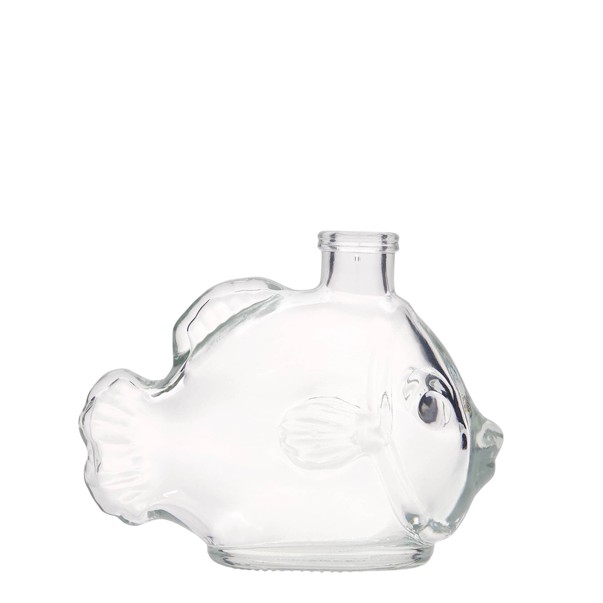 200 ml Glasflasche „Fisch“, Mündung: Kork