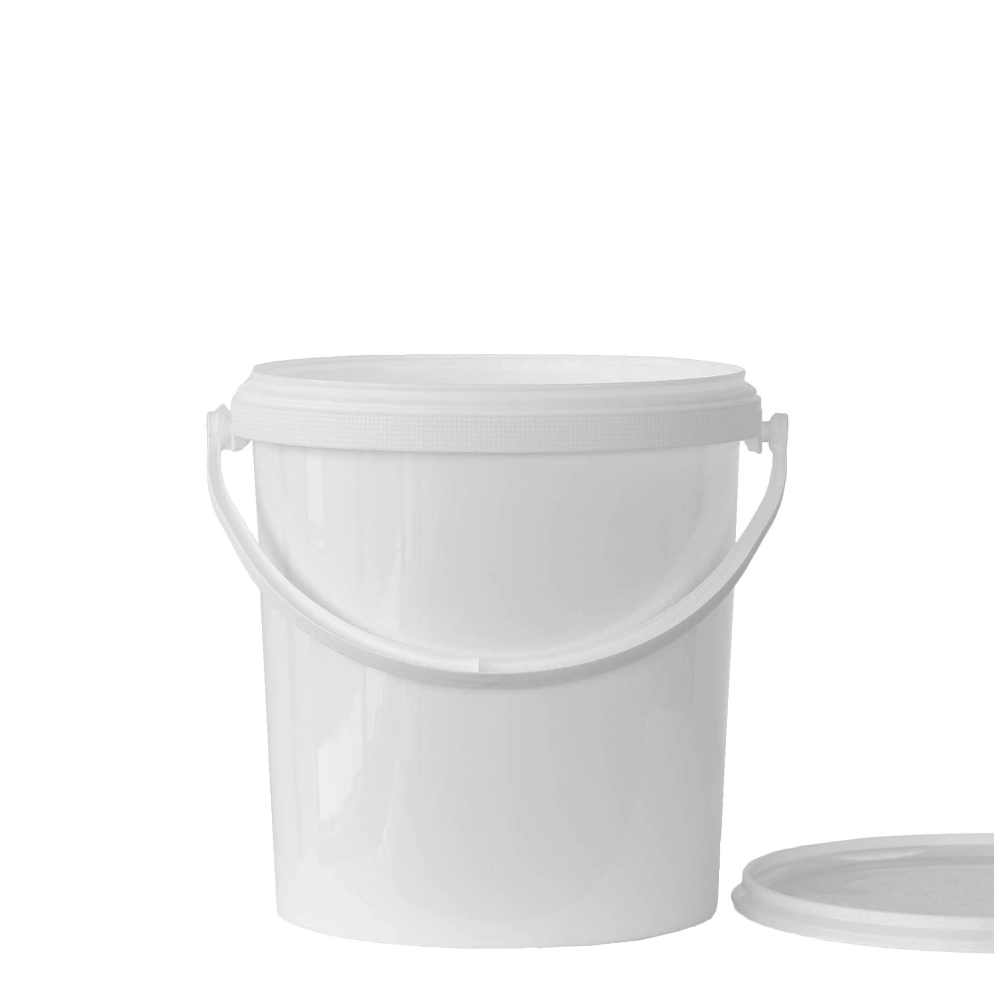 6 l Eimer, PP-Kunststoff, weiß 6 l Eimer, PP-Kunststoff, weiß