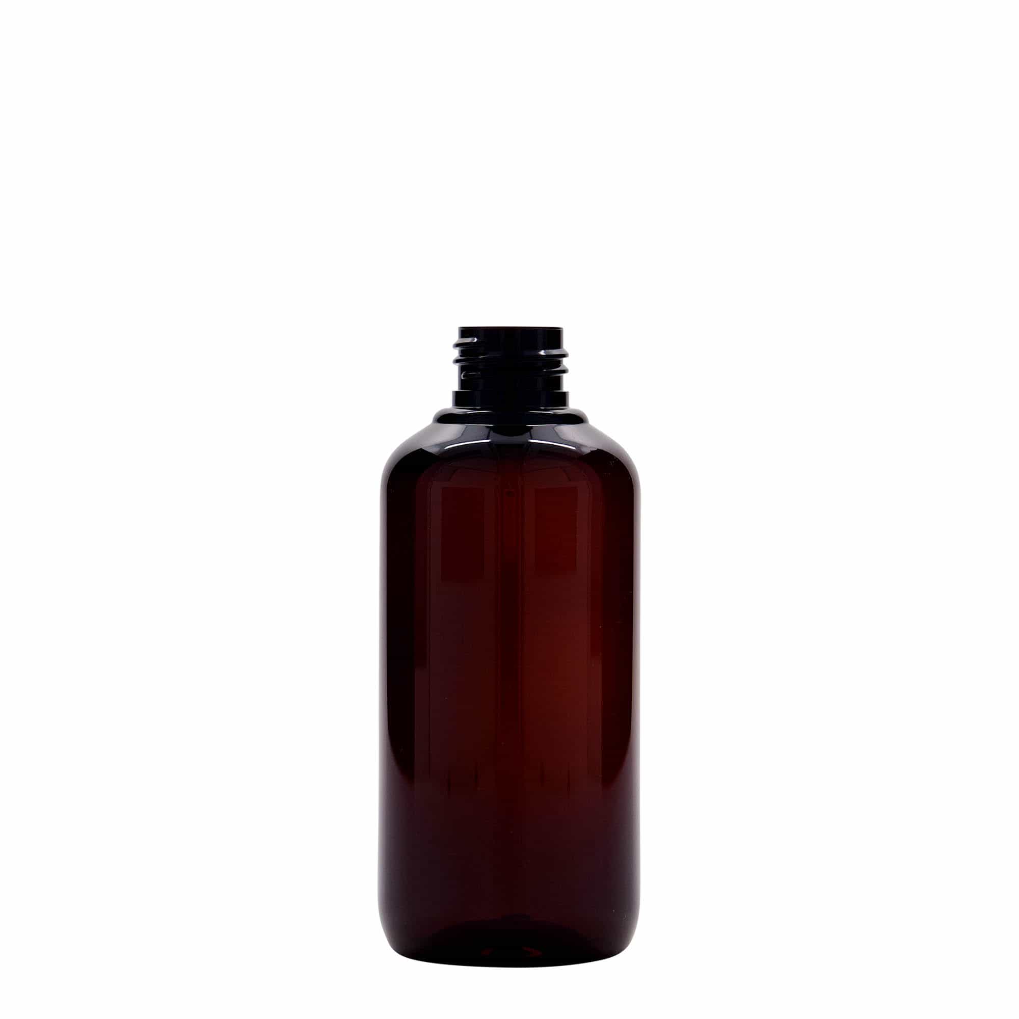 200 ml Recycling-Kunststoffflasche 'Victor's Best', PCR, braun, Mündung: 24/410