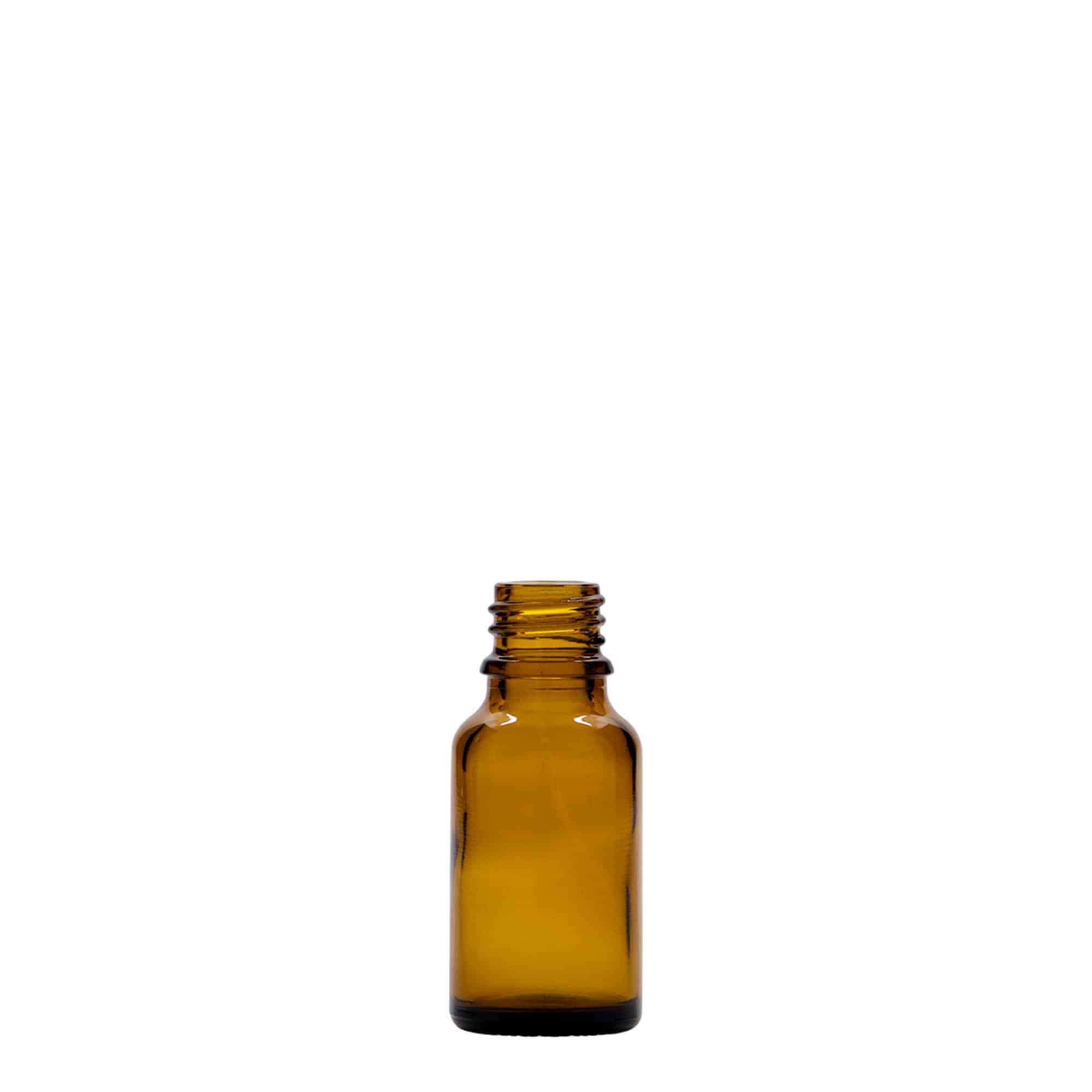 15 ml Medizinflasche, Glas, braun, Mündung: DIN 18 15 ml Medizinflasche, Glas, braun, Mündung: DIN 18
