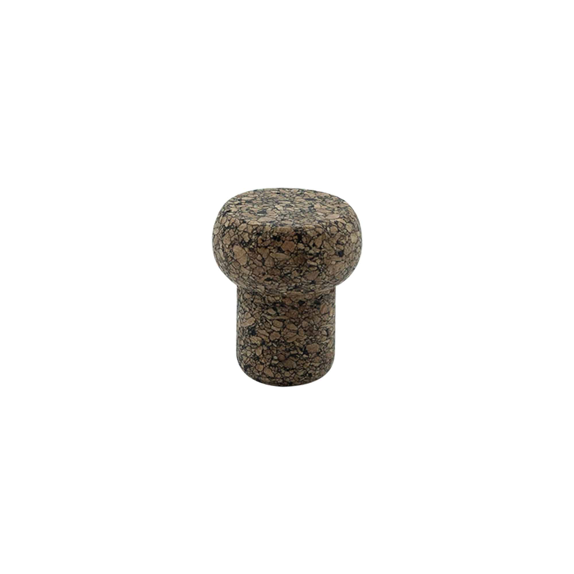 Griffkorken „Barrel“ 19,5 mm, Corkcoal, für Mündung: Kork