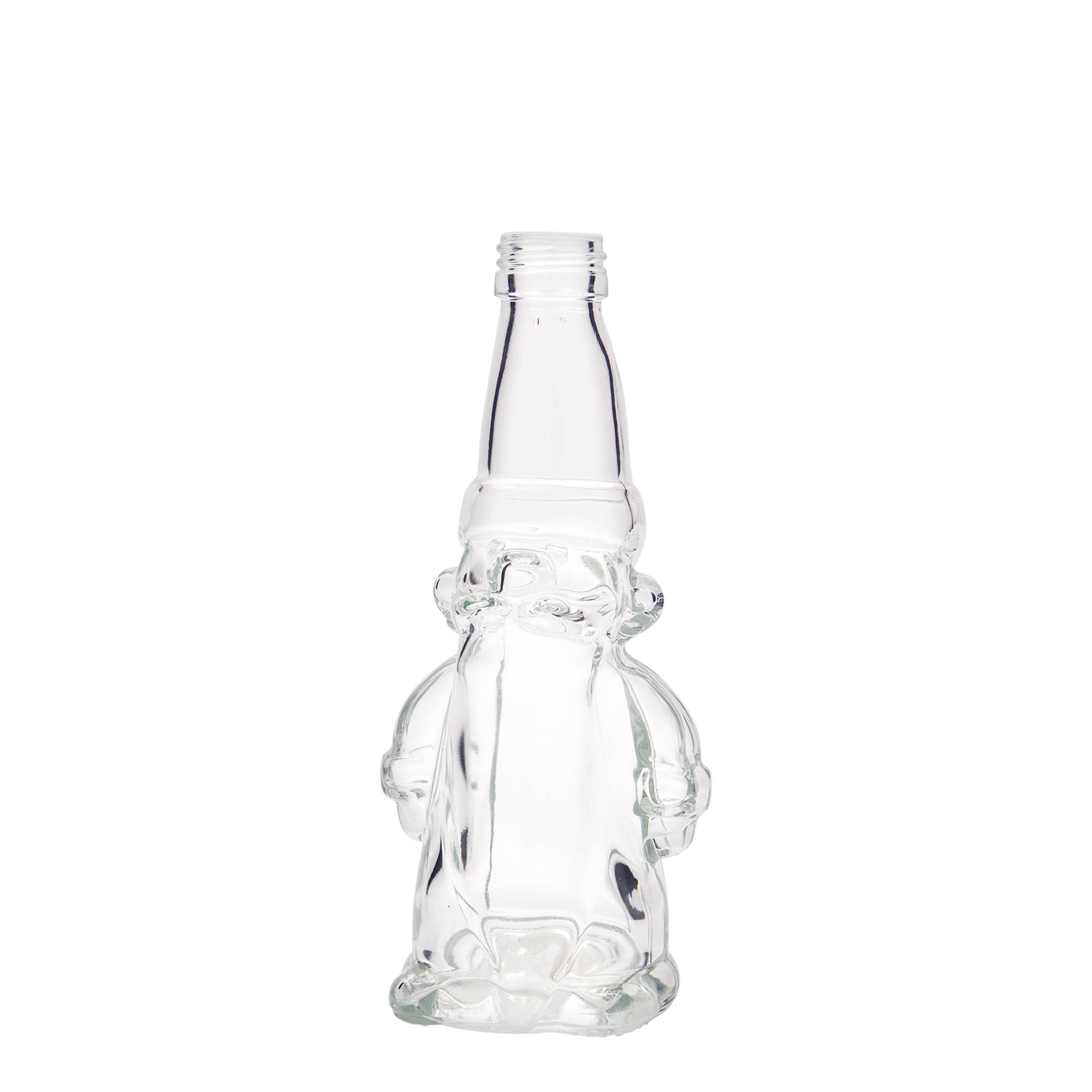 200 ml Glasflasche „Weihnachtswichtel“, Mündung: PP 28