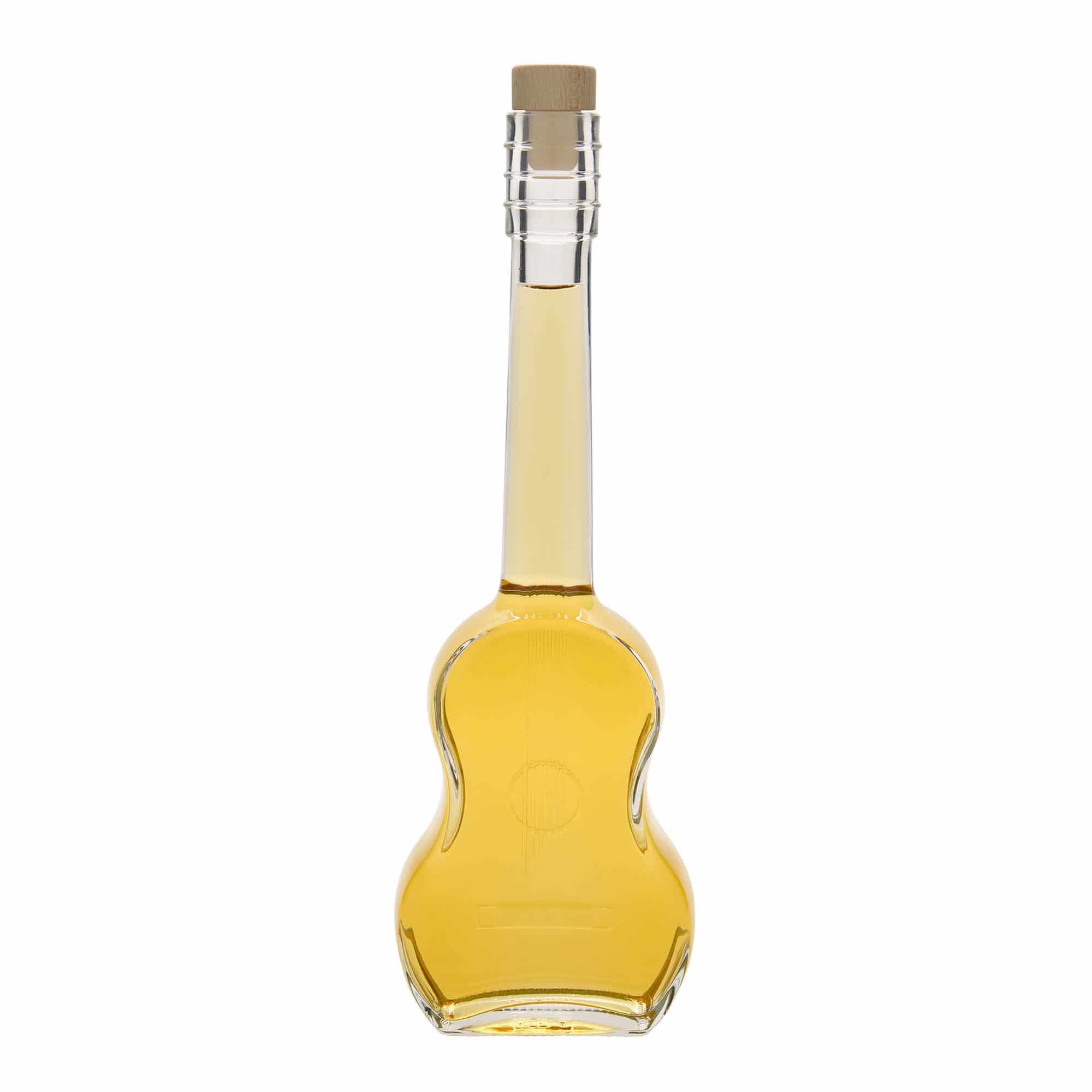 500 ml Glasflasche 'Gitarre', Mündung: Kork