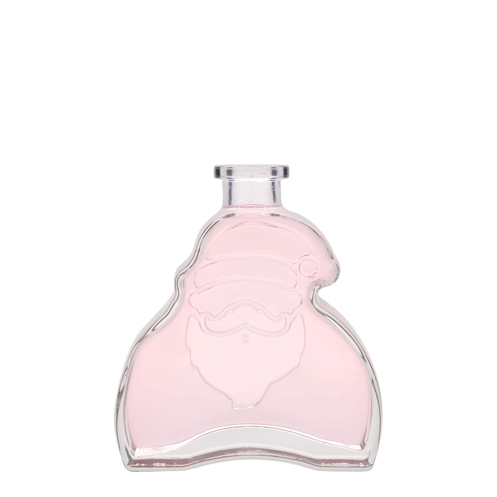 200 ml Glasflasche 'Santa Claus', Mündung: Kork 200 ml Glasflasche 'Santa Claus', Mündung: Kork